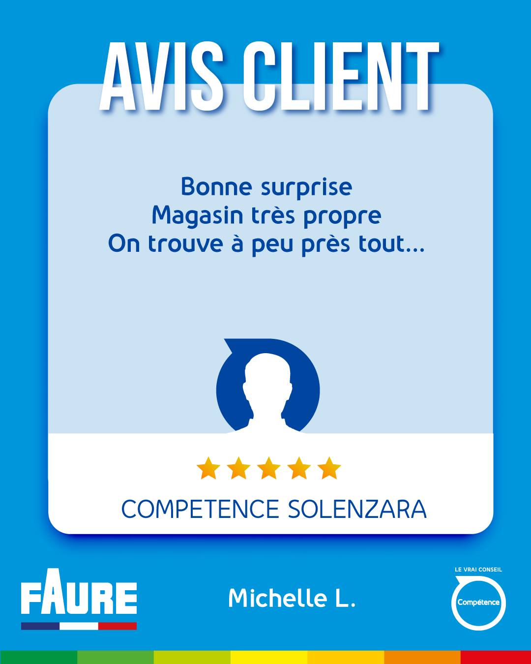 Merci à Michelle pour ce retour d'expérience chez Compétence !
Continuez à nous faire part de votre avis ; chez Compétence nous sommes toujours en quête d'améliorations pour vous satisfaire !
https://www.magasinscompetence.fr/
#feedback #commentaire #clients #experienceclient