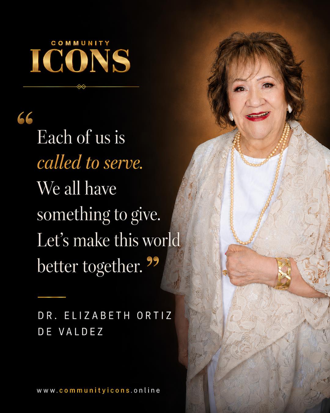 A better world is built through the gifts we choose to share: our time, our care, our courage, and our willingness to serve.
In every act of compassion, there is a quiet invitation to lift someone else, strengthen a community, and leave something meaningful behind.
Featuring Dr. Elizabeth Ortiz de Valdez.
Photography: @basacaart.photography
Thank You to: @almahealthcare
#CommunityIcons #CalledToServe #CommunityImpact #LegacyOfService