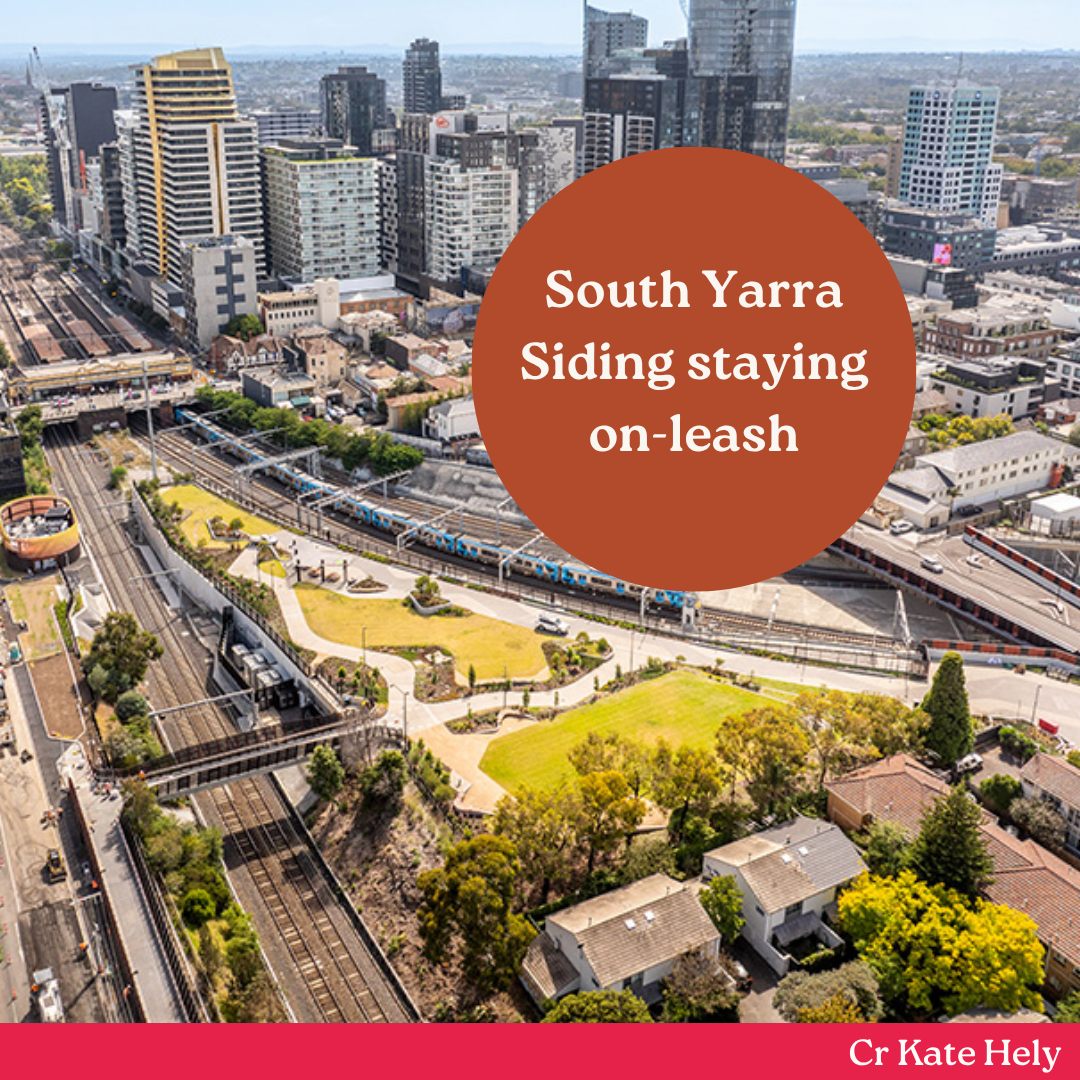Council voted unanimously on Monday night for South Yarra Siding Reserve to stay on-leash.
Before the Metro Tunnel works rebuilt the site, the reserve was off-leash. But that was a different park: less through-traffic, less usage, and a different layout. When it reopened in 2024, the redesigned shared path created a point of conflict between dogs and cyclists, which is why Council moved to on-leash in 2023 rather than restoring the old rule.
Back then, I pushed for a future review rather than locking that decision in indefinitely. That review is in: 1,166 recorded near-misses since reopening, and an independent safety audit in November that reached the same conclusion as the original assessment.
On-leash versus off-leash can be one of the most hotly debated calls a council can make, and I don't expect everyone to agree with this one. Luckily, if you want off-leash, Fawkner Park, Caroline Gardens, Surrey Park, Como and Thomas Oval are close by.
See more off leash parks here: https://www.stonnington.vic.gov.au/Services/Pets-and-animals/Off-lead-parks-and-reserves