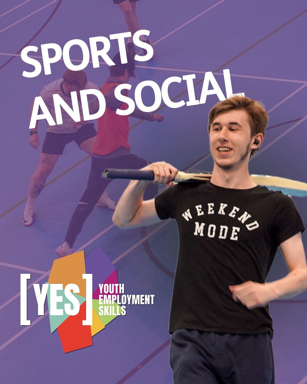 🔥 July is all about Sports & Social at YES! 🔥
Get moving, try something new, meet new people and have loads of fun this summer! ⚽🏀🏸
We've got sports coaching sessions kicking off next week, so don't miss your chance to get involved, build your skills and make some new mates!
Ready to join in? Get in touch with sonia.barlow@ymcans.org.uk to find out more and book your place!