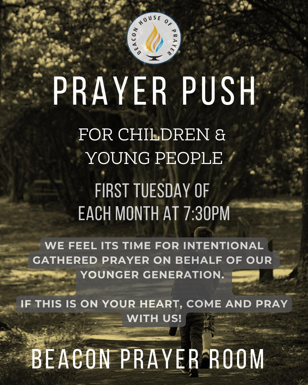 This coming Tuesday we continue to pray for our children, young people as those who work alongside, encourage or parent them.
Why not consider dropping in. 7:30pm in the prayer room ❤️🙏