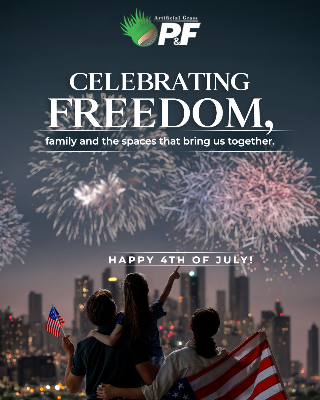 This Independence Day 🇺🇸, we're grateful for the moments shared outdoors, the memories made at home and the freedom to enjoy them.
From all of us at P&F Artificial Grass, Happy 4th of July! 🎆
#IndependenceDay #FourthOfJuly #Happy4th #USA #OutdoorLiving #OrlandoFL #PAndFArtificialGrass