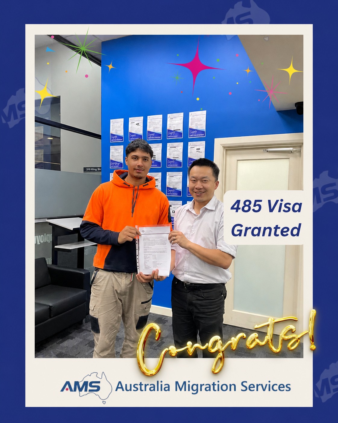 Congratulations to our client on receiving their Temporary Graduate Visa Subclass 485!
The 485 visa is an important step for many international students after completing their studies in Australia. It allows eligible graduates to stay, gain local experience, and prepare for their future migration pathway.
At AMS, we are proud to support our clients through each stage of their visa journey, from planning and document preparation to successful visa outcomes.
Congratulations again, and we wish our client all the best for the next chapter in Australia!
📍Australia Migration Services
Helping you plan your migration pathway with confidence.
#485Visa #TemporaryGraduateVisa #VisaGranted #AustraliaVisa #StudyInAustralia #GraduateVisa #MigrationAustralia #AustraliaMigrationServices #AMSMigration #MelbourneMigrationAgent #InternationalStudentsAustralia