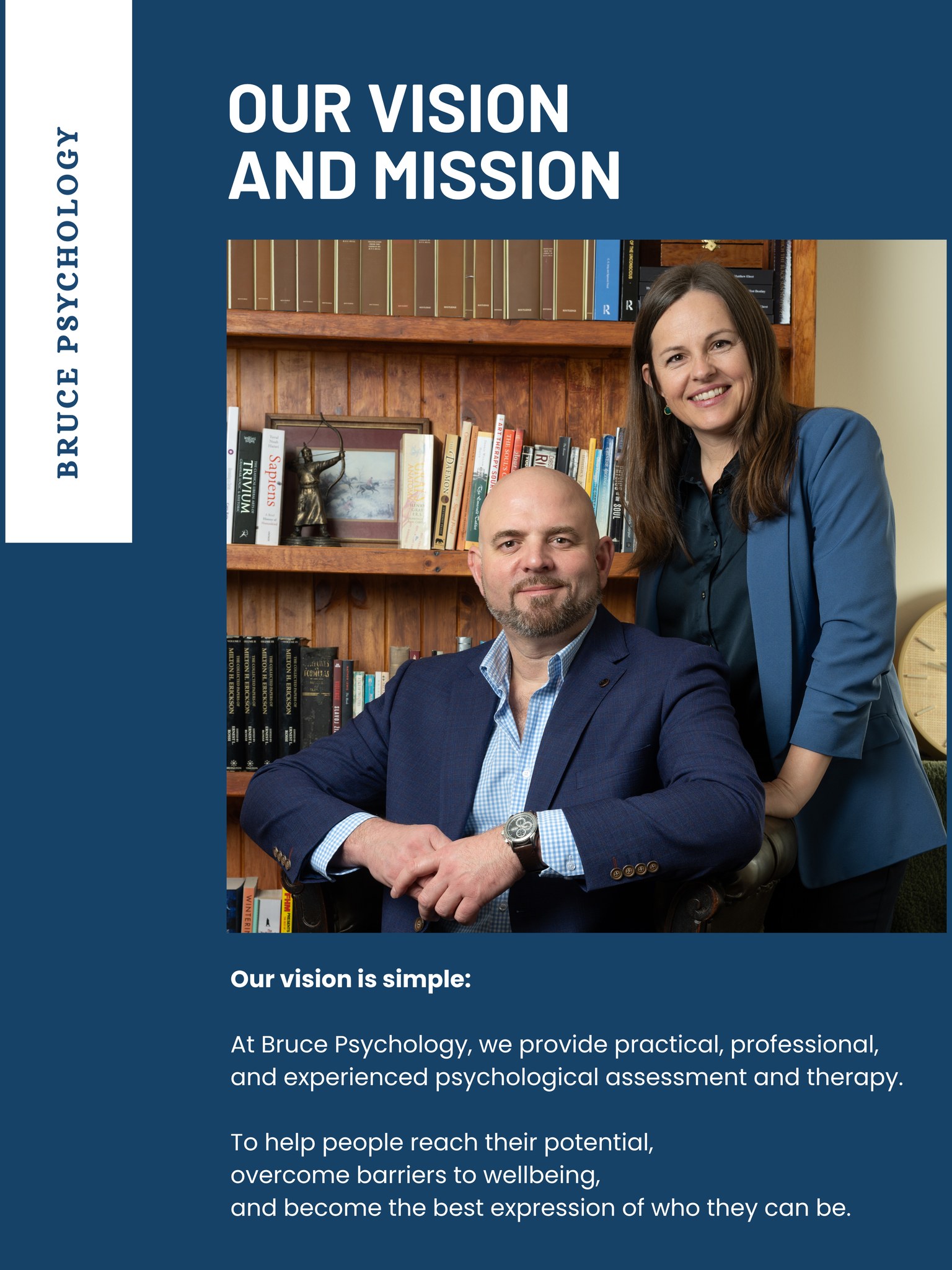 Become Your Potential 💙
At Bruce Psychology, we believe therapy is about more than overcoming challenges—it's about helping you become the best version of yourself.
Our vision is simple: to provide practical, professional, and experienced psychological assessment and therapy that supports people to overcome barriers to wellbeing and reach their potential.
Whether you're navigating anxiety, depression, ADHD, trauma, relationship challenges, stress, or a major life transition, we're here to provide compassionate, evidence-based support tailored to your individual needs.
No matter where you are in your journey, you don't have to face it alone.
Visit our website via the link in our bio to learn more or book an appointment.