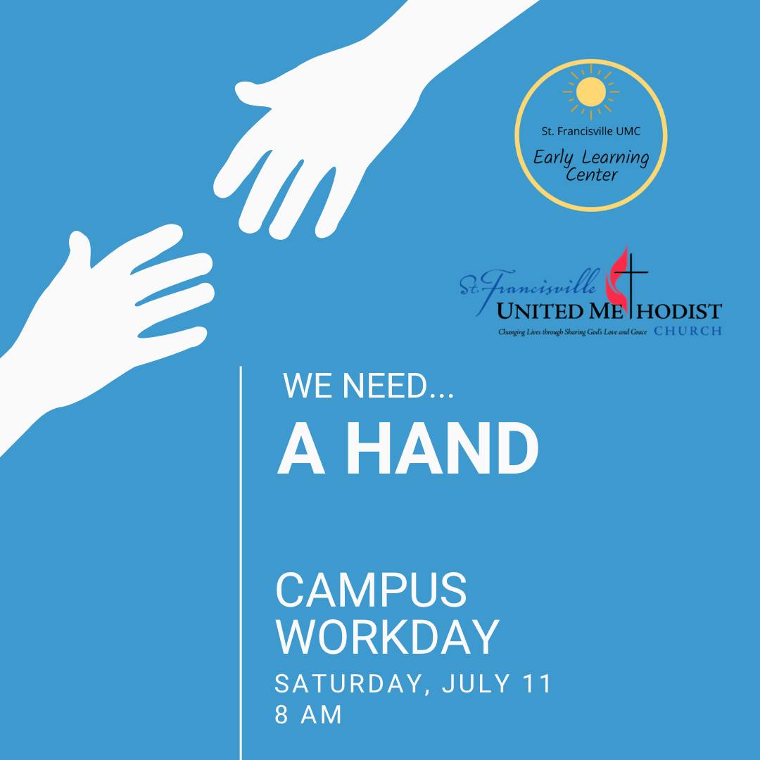 In preparation for the temporary relocation and following renovation of our ELC we need lots of hands to help ready spaces inside the Fellowship Hall. Please join us for a few hours THIS Saturday morning to assist with this important process. We promise there will be coffee and air conditioner!