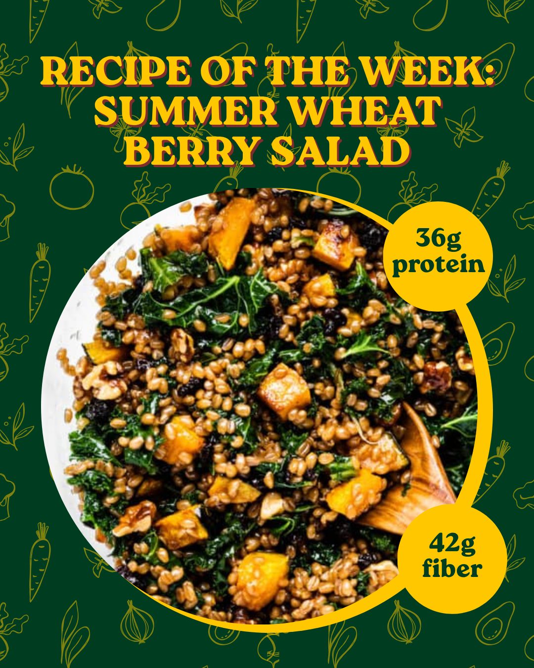 Looking for a meal boosted in fiber, protein, and. (most importantly) flavor? Our wheat berries from @doctorfarmerbrother are an incredible local substitute for many of your favorite quinoa and farrow dashes.
INGREDIENTS:
🌿 3 cups cooked wheat berries
🌿 Roasted butternut squash cubes, from 1 small squash
🌿 ⅓ cup fresh sage leaves
🌿 1 bunch lacinato kale, stemmed
🌿 ⅓ cup toasted walnuts, chopped
🌿 ⅓ cup dried cranberries
🌿 1 tablespoons fresh thyme
🌿 ⅓ cup shaved pecorino cheese
🌿 Apple Cider Vinegar Dressing*
*ACV DRESSING INGREDIENTS:
🌿 ¼ cup apple cider vinegar
🌿 1 teaspoon maple syrup or honey
🌿 1 garlic clove, grated
🌿 ¼ teaspoon Dijon mustard
🌿 ¼ teaspoon sea salt
🌿 Freshly ground black pepper
🌿 ¼ cup extra-virgin olive oil
#DIYRecipes #DIYRecipesMD #BaltimoreEats #BuyLocalBaltimore #MarylandMade #ChesapeakeRegion #FarmToTable #LocalFood #supportlocalfarms