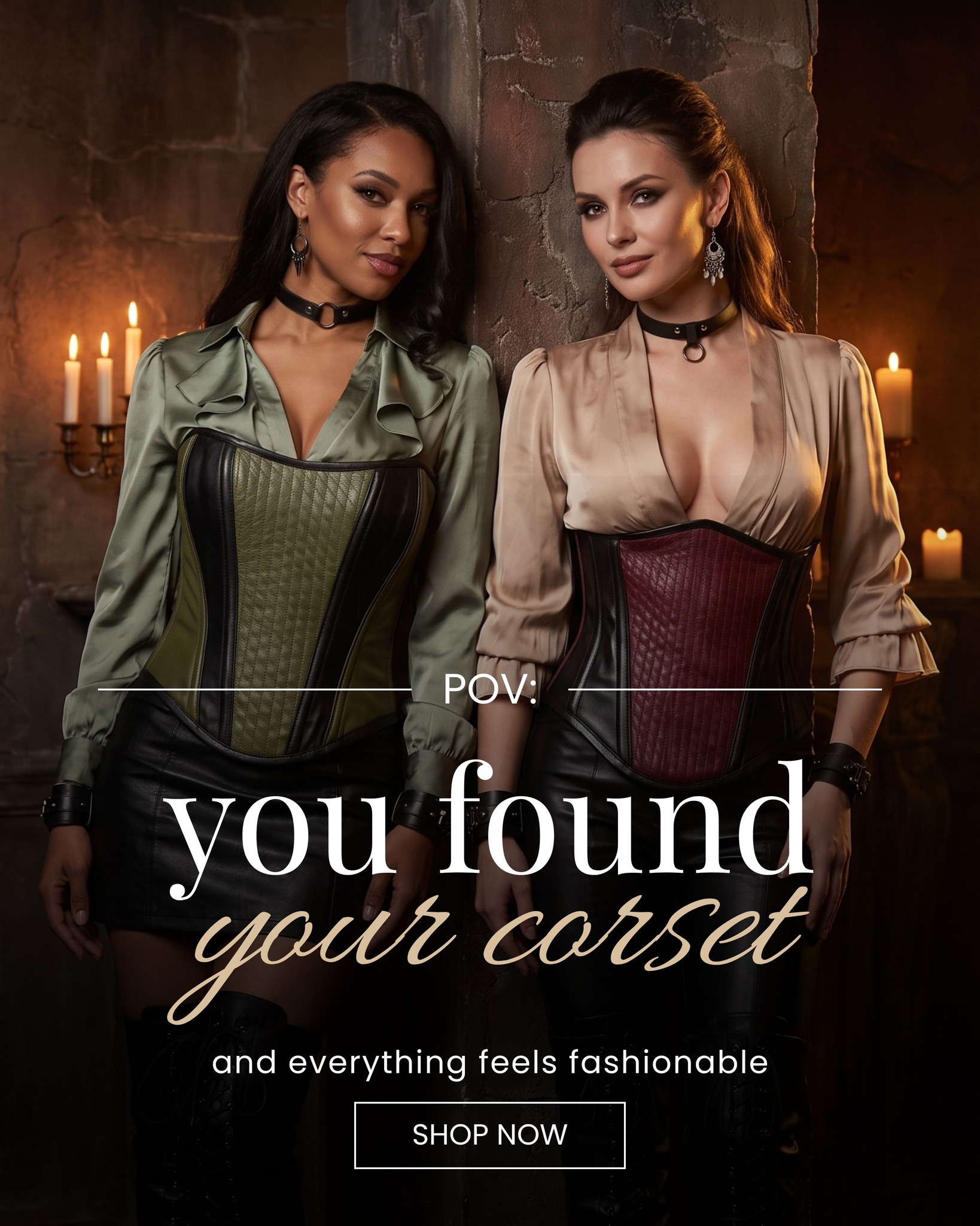 POV: you found your corset. 🖤
Two icons, two energies — one obsession. Steel-boned structure, genuine leather craftsmanship, and a fit that's made for you (yes, custom sizing included). Whether you're drawn to the moss-green warrior edge or the burgundy romantic era, your corset era starts now.
✨ Buy 2, Get 1 Free — for a limited time
✨ Free worldwide shipping, duties on us
✨ Handcrafted, custom-fit, made to make you feel unstoppable
Shop the collection → link in bio 🔗
#corsetcore #steampunkfashion #gothicstyle #waisttrainercorset #alternativefashion