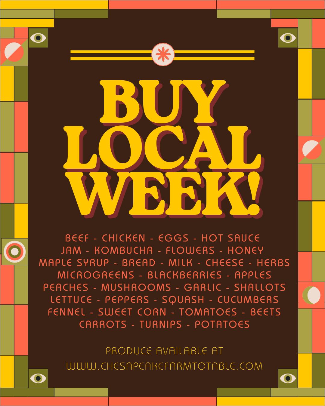 July 20th-25th is Buy local Week here in Maryland! Did you know you could buy all the above products from local farms right here?
#BaltimoreEats #BuyLocalBaltimore #MarylandMade #ChesapeakeRegion #FarmToTable #LocalFood #SupportLocalFarms