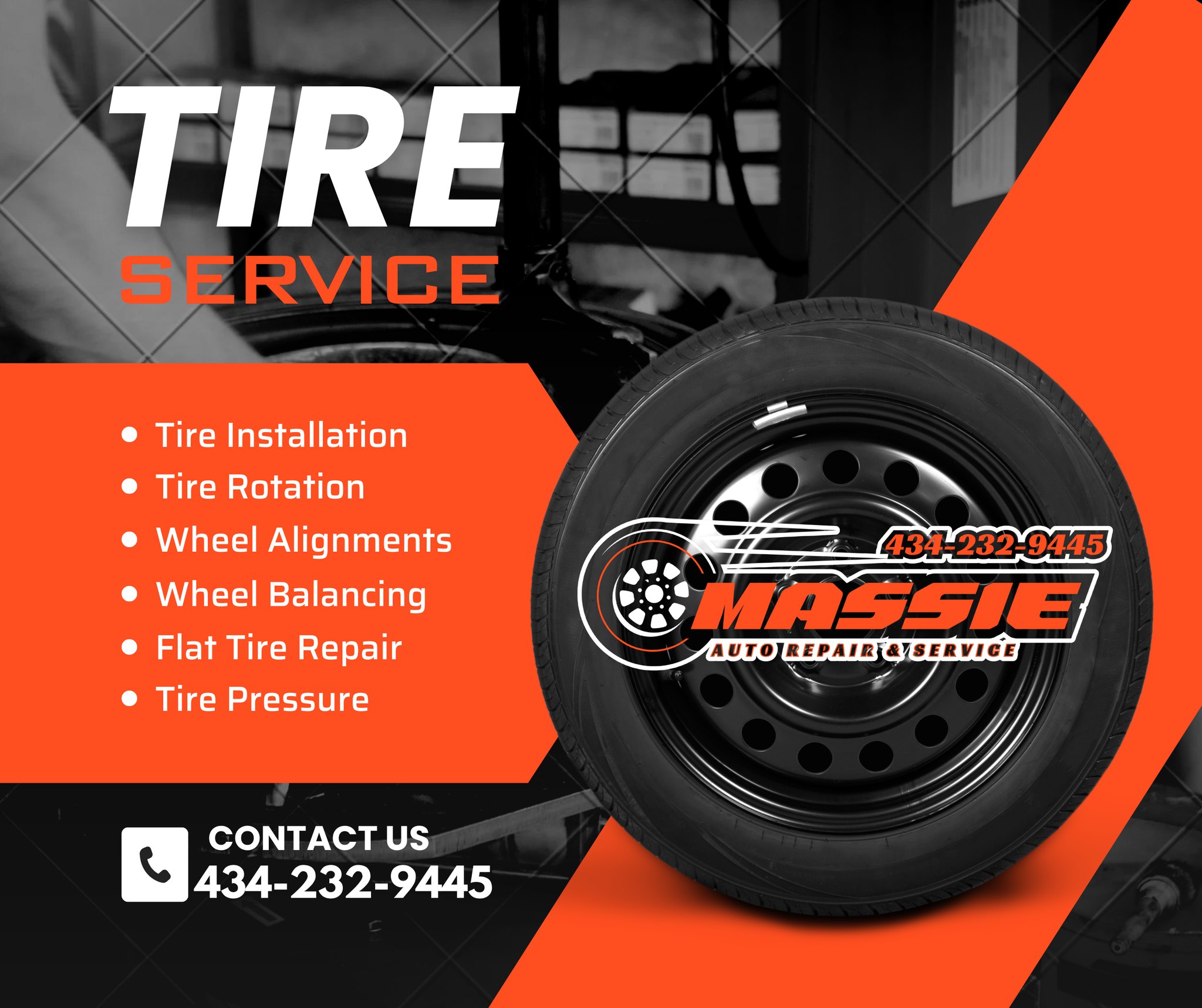 🚗 NEED NEW TIRES? WE'VE GOT YOU COVERED!
Whether you need new tires, tire repairs, rotations, balancing, or even sensors, the team at Massie Auto Repair & Service is here to keep you rolling safely.
✅ Quality Tire Brands
✅ Fast, Professional Installation
✅ Tire Repairs
✅ Rotations & Balancing
✅ Honest Service You Can Trust
📍 Conveniently located off Waterlick Road
📞 Call us today: 434-232-9445
Don't wait until worn tires leave you stranded. Stop by or give us a call and let us help you find the right tires for your vehicle! LOTS OF OPTIONS AVAILABLE!
Massie Auto Repair & Service – Keeping Central Virginia safely on the road, one tire at a time.
🚙💨
#MassieAuto #TireService #NewTires #TireRepair #TireRotation #AutoRepair #WaterlickRoad #RustburgVA #LynchburgVA #DriveSafe #SupportLocal