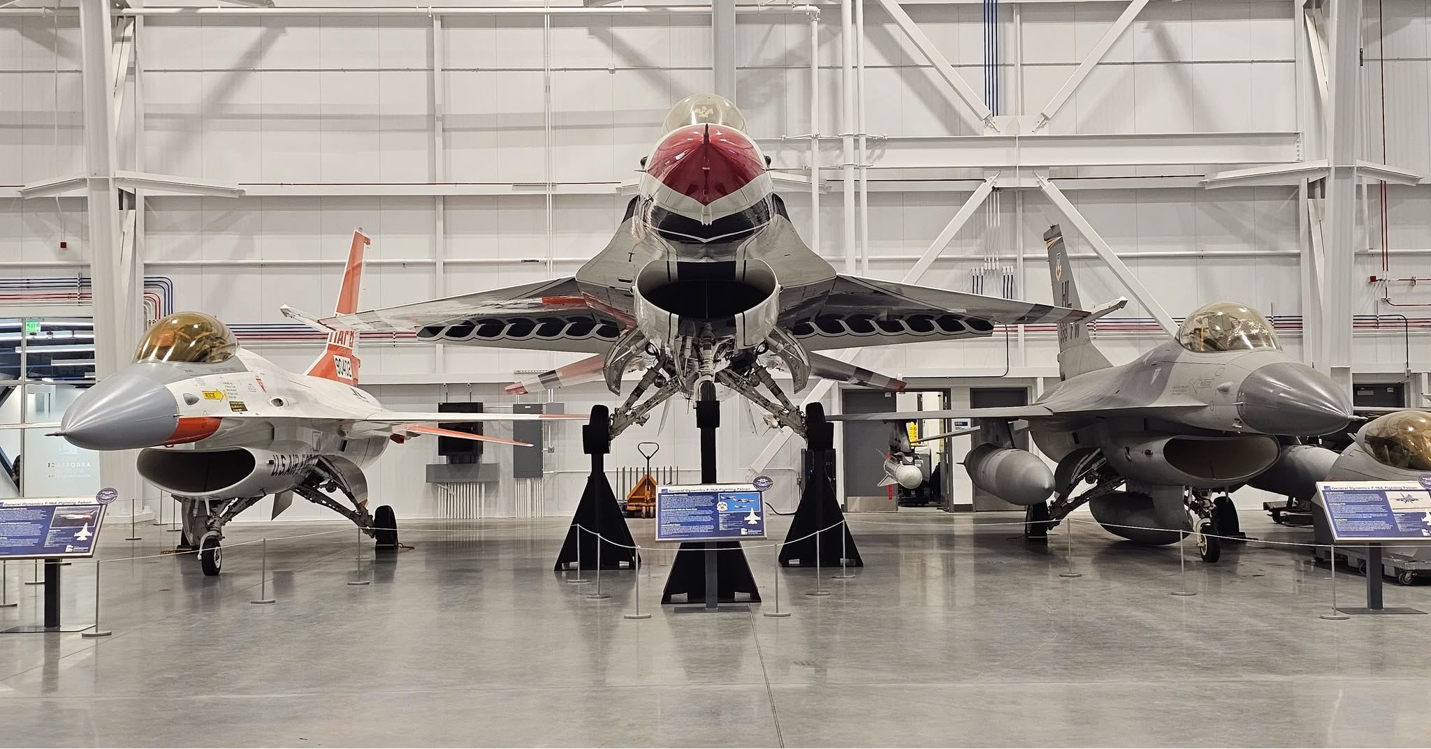 Not every welding project ends up in a museum. We had the opportunity to fabricate the engine stand for the F-117 Nighthawk and the display stands supporting the F-16A Thunderbird at the Hill Aerospace Museum. A project we're proud to look back on
#welding #hillafbmuseum #f16 #airforce #metaldesign #fabrication #metalfabrication #metal #custom #americaneaglewelding