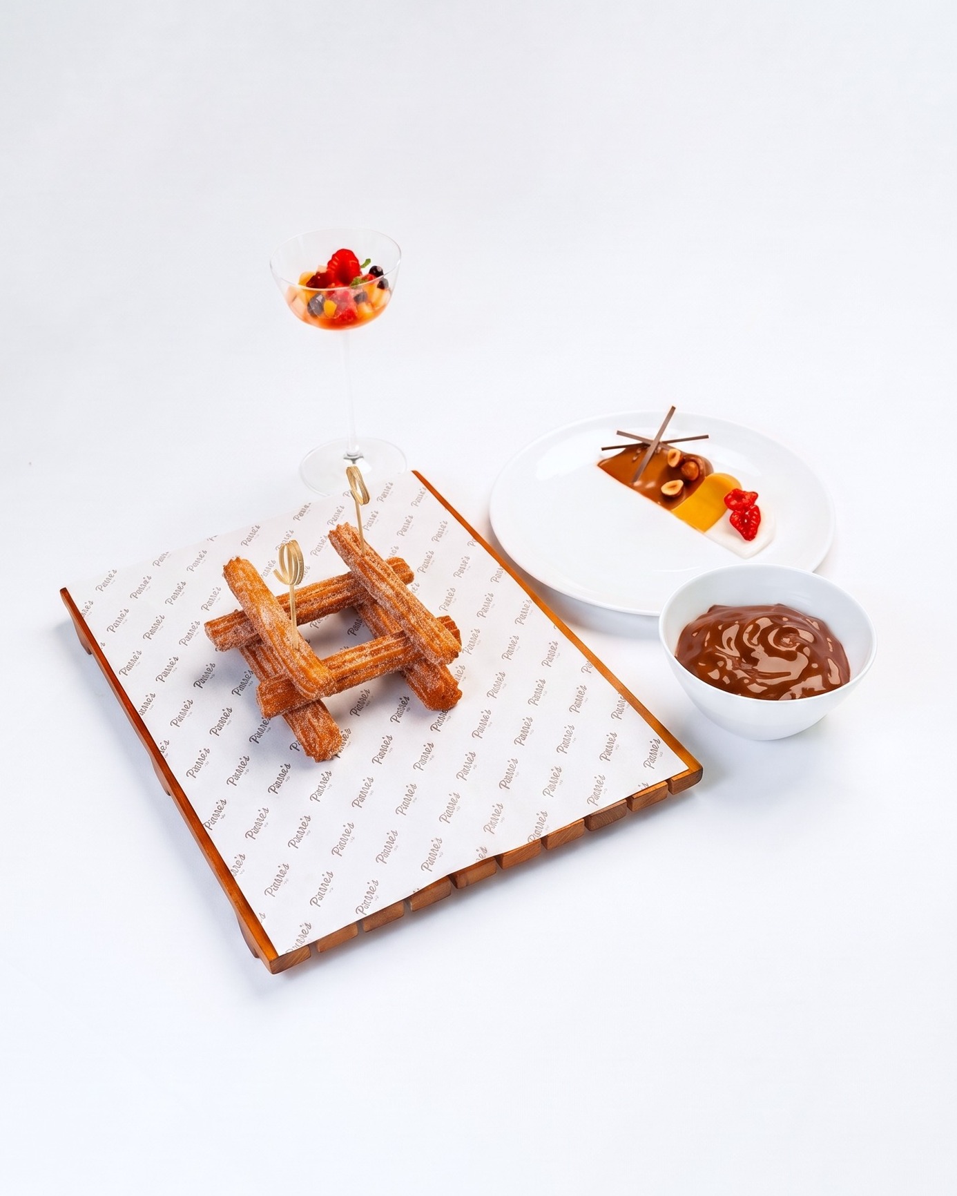 A playful finale, crafted with precision.
Churros, cocoa water Pampelune, and Pierre's TT fruit salad, where sweetness meets freshness in a contemporary expression.
#PierresDubai #GaultMillauUAE #michelinguidedxb #pierregagnaire
