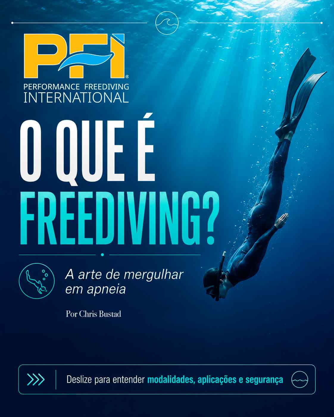 🌊 **O Freediving é muito mais do que prender a respiração.**
É técnica. É autoconhecimento. É conexão com o oceano.
Muita gente acredita que o freediving é apenas mergulhar sem cilindro, mas esse esporte reúne diferentes modalidades e aplicações: da exploração subaquática à fotografia, do sereismo às produções cinematográficas, da pesca sustentável às competições internacionais.
Mais do que buscar profundidade ou tempo em apneia, o verdadeiro freediver aprende a conhecer os próprios limites e a respeitá-los. Afinal, a segurança sempre vem em primeiro lugar.
Neste carrossel você vai descobrir:
🔹 O que realmente é o freediving;
🔹 A diferença entre snorkeling e freediving;
🔹 As principais aplicações da modalidade;
🔹 Como funciona o freediving competitivo;
🔹 As disciplinas de profundidade e piscina;
🔹 E por que treinamento adequado faz toda a diferença.
💙 Respire. Relaxe. Mergulhe. Evolua.
Marque aquele amigo que sempre quis experimentar o mergulho em apneia e compartilhe este conteúdo!
👇 Você já praticou freediving ou tem vontade de começar?
#Freediving #PFI #PerformanceFreedivingInternational #MergulhoLivre #Apneia #BreathHold #OceanLife #Mergulho #Underwater #SegurançaNoMergulho #DiveTraining #ExploreOMar #OneDiveFamily #SDITDI #MundoSubaquático