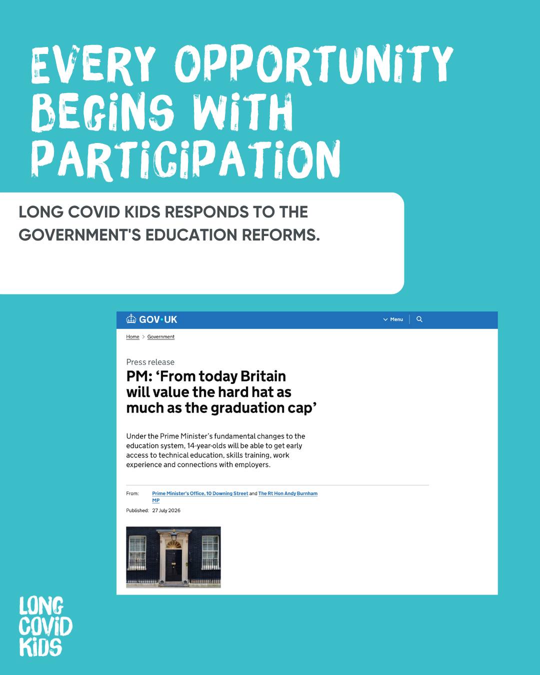 🧡 "Participation is the bridge between education and opportunity."
For many children living with Long Covid, the greatest barrier isn't ambition.
It isn't ability.
It's having the opportunity to participate meaningfully in education.
Our latest blog explores why inclusive education must start with participation—because childhood doesn't wait. 🧡
Read via the link in our bio.
#LongCovidKids #InclusiveEducation #LongCovid #ChildhoodDoesntWait #Education #SEND
