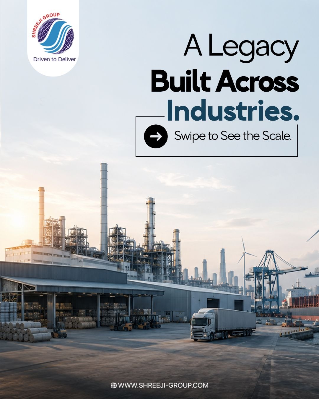 From infrastructure and manufacturing to logistics and mobility, our group is built on innovation, reliability, and excellence. Explore the diverse capabilities that drive growth across every business segment.
- - - - -
Website: www.shreeji-group.com
Mobile: +91 9719912323.
Email: marketing@shreeji-group.com
- - - - -
#BusinessExcellence #InnovationDriven #Manufacturing #Shreejigroup #GroupStrength