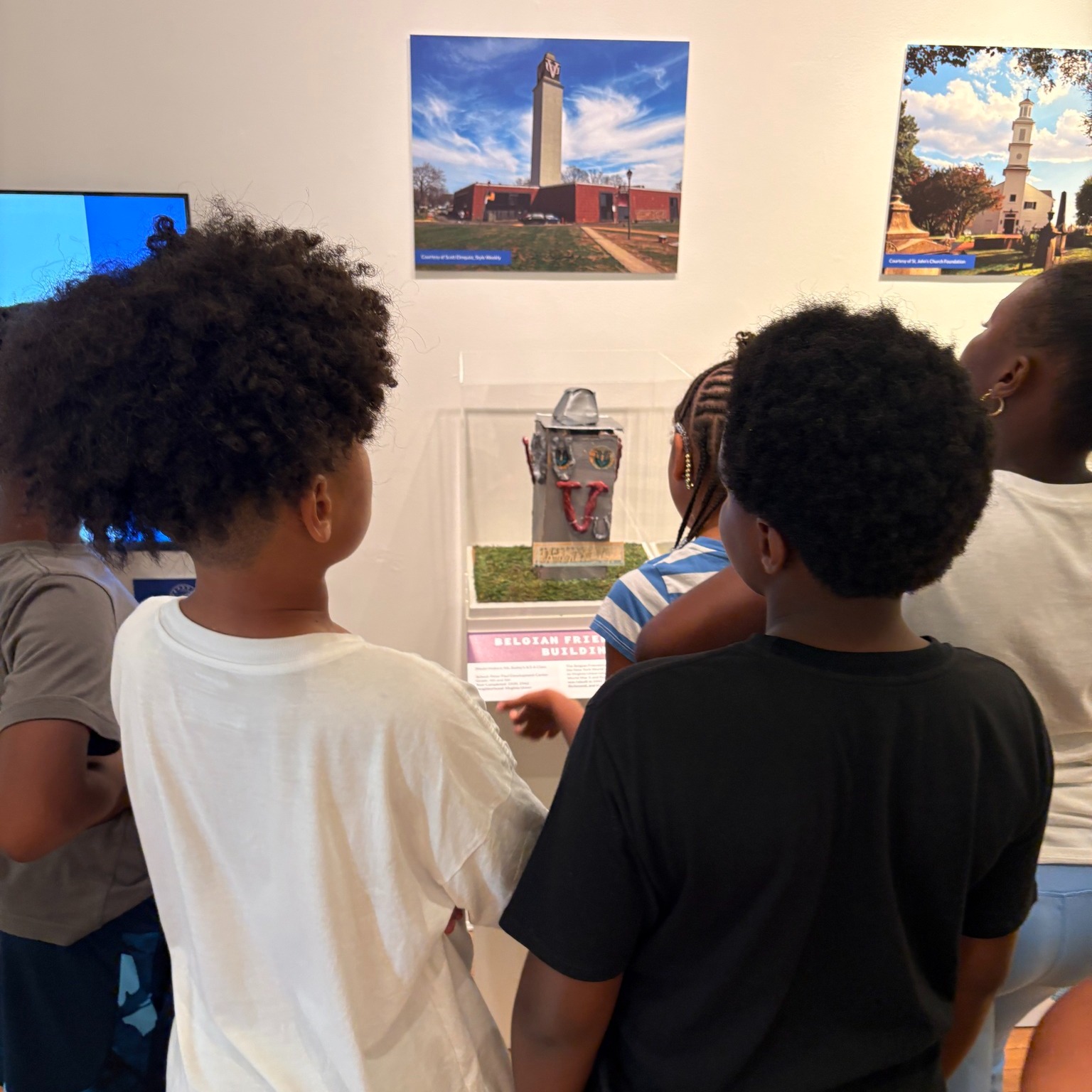 Imagine being a middle school kid and seeing your work in a museum display.
Yesterday, groups of students traveled to The Valentine @thevalentinerva to see the architectural model built last year by students in Ms. Bailey's class.
Among them were three New Gen middle schoolers who had been involved in the design process from start to finish: visiting Virginia Union University (@vaunion1865) to see the Belgian Building in person, researching its history and significance, and cutting, gluing, molding, and painting the parts to put it together.
This is the magic of the Peter Paul experience. When what seemed out of reach becomes real and tangible. When possibility becomes reality, it changes lives.