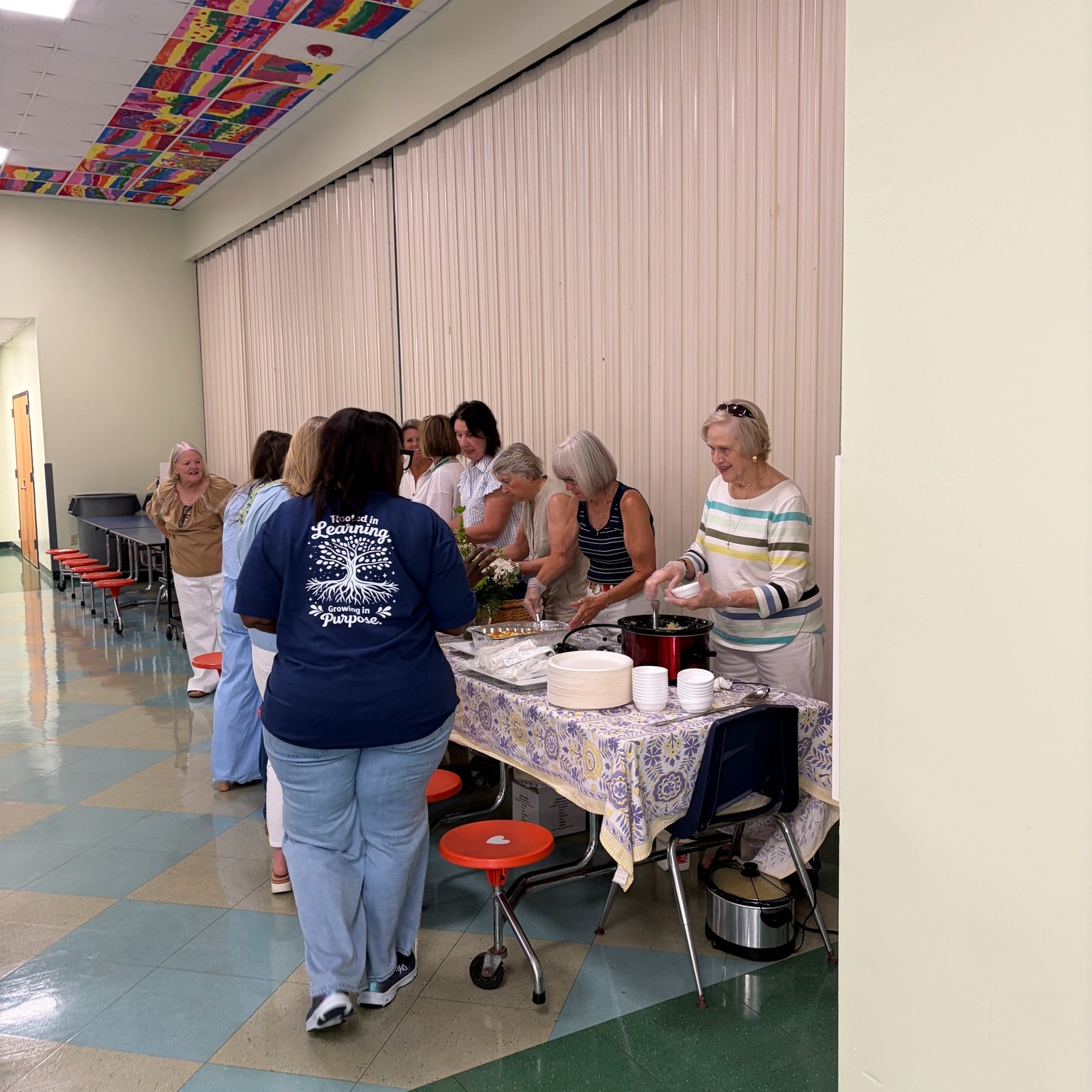 It was a treat to treat the teachers, administrators, and staff of Bains Lower Elementary with breakfast as they begin a new school year! We are praying for everyone heading back to school. Geaux Saints!