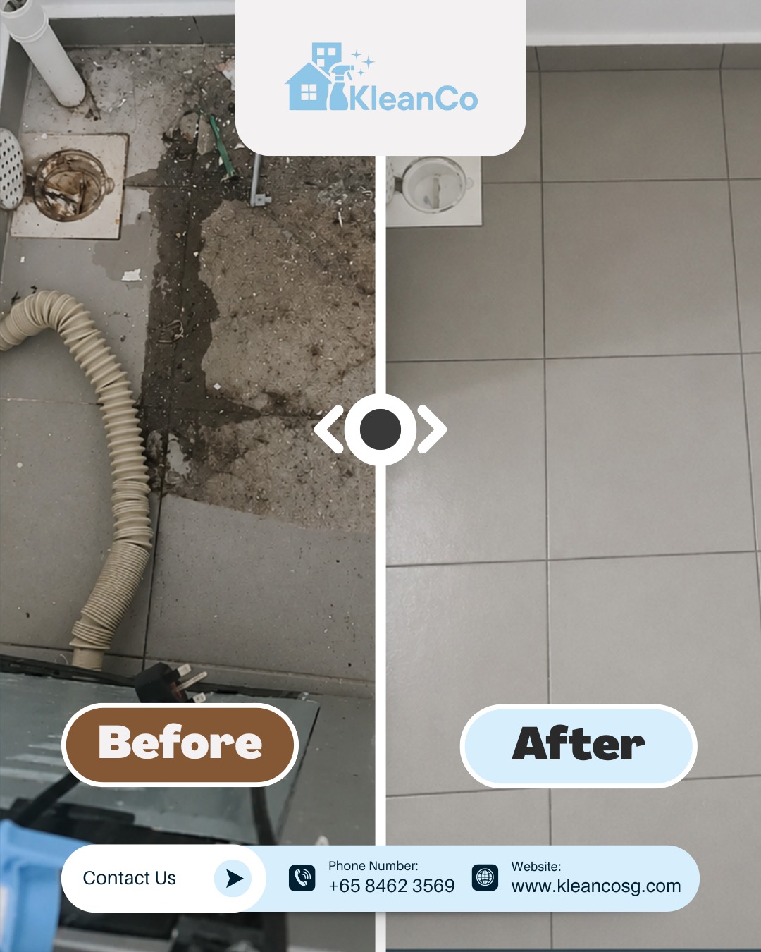 The difference is in the details. ✨
Years of dirt, grime, and stubborn buildup can make surfaces look worn and neglected. With the right techniques and professional equipment, even heavily soiled areas can be restored to a cleaner, fresher condition.
Swipe through the before and after to see the transformation for yourself.
Whether it's post-renovation cleaning, deep cleaning, or tackling tough stains, KleanCo is here to help bring your space back to its best.
📩 Contact us today to find the right cleaning solution for your home or property.
#KleanCoSG #BeforeAndAfter #DeepCleaning #PostRenovationCleaning #ProfessionalCleaning #CleaningServicesSingapore #PropertyMaintenance