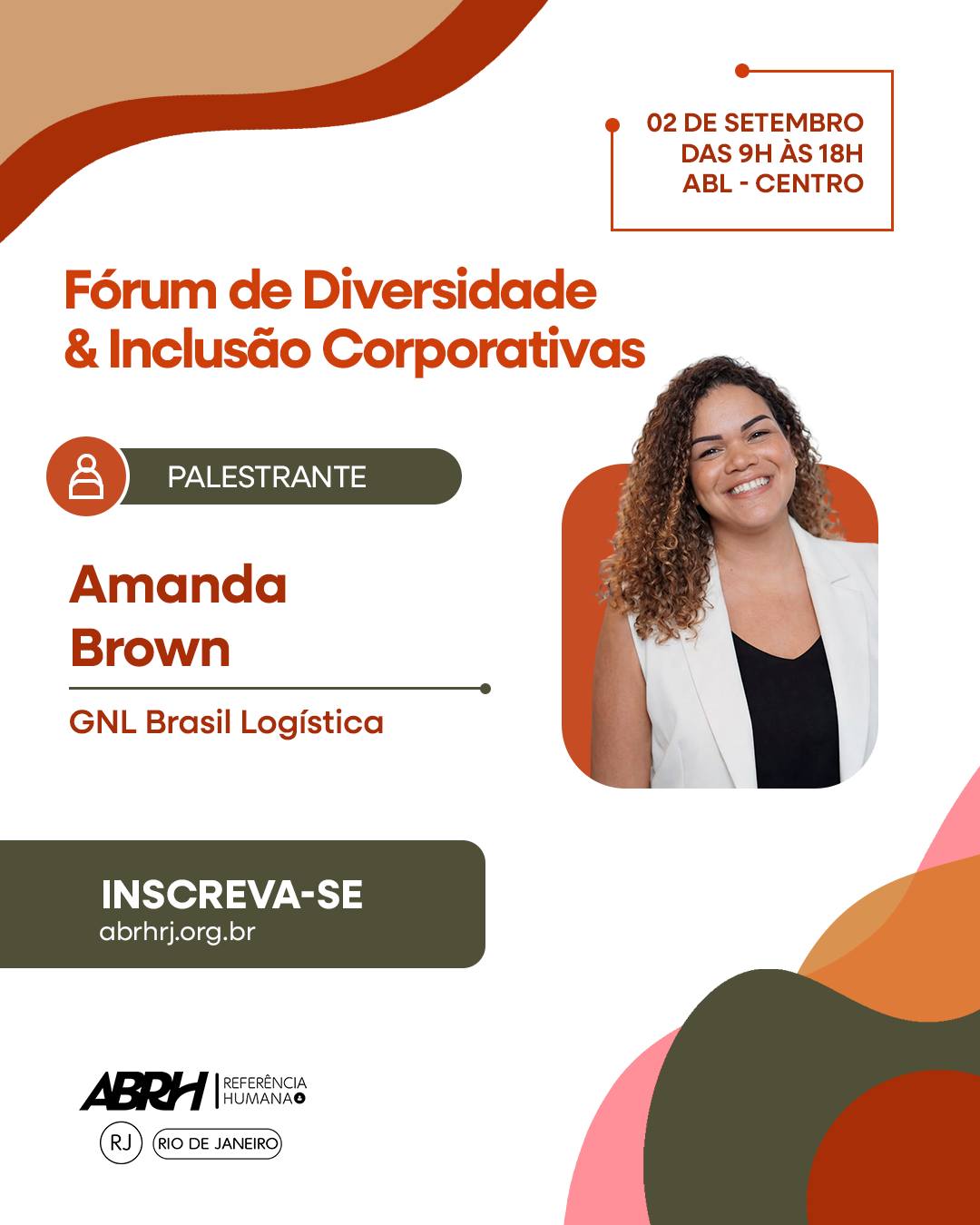 Conheça alguns dos palestrantes que estarão no Fórum de Diversidade & Inclusão Corporativas!
Um time de especialistas com diferentes experiências e perspectivas para trazer ao debate temas essenciais para a construção de ambientes de trabalho mais diversos, inclusivos e preparados para os desafios do presente e do futuro.
Ao longo do Fórum, vamos discutir práticas, experiências e caminhos para transformar diversidade e inclusão em ações concretas dentro das organizações.
📅 02 de setembro
⏰ 9h às 18h
📍 ABL – Centro
Deslize o carrossel e conheça alguns dos profissionais que estarão conosco nessa conversa.
Inscreva-se em abrhrj.org.br
#ABRHRJ #DiversidadeEInclusão #InclusãoCorporativa #DiversidadeNasEmpresas #GestãoDePessoas #RH #FórumDeDiversidade #DEI #ReferênciaHumana