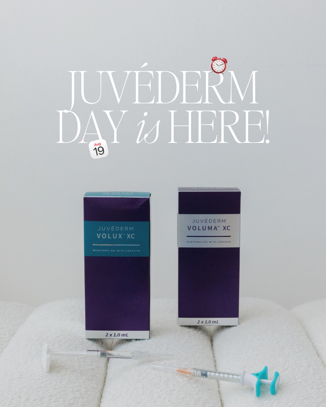 ### ✨ IT’S JUVÉDERM DAY! ✨
The day is finally here! 💉💜
If you’ve been thinking about adding a little volume, smoothing fine lines, or giving your lips a subtle refresh — **today is your day!**
💜 **BUY ONE $75 JUVÉDERM GIFT CARD, GET ONE FREE!**
That’s **$150 toward treatment for only $75!**
✨ Must be an **Allē member** to participate — and membership is FREE!
Don’t miss out on this amazing JUVÉDERM deal! Log into Alle app, grab your gift cards, and let’s get you glowing. ✨
📲 DM us or call Rejuvenate Med Spa with any questions!
#JuvedermDay #Juvederm #AlleRewards #DermalFiller #LipFiller #LipEnhancement #RejuvenateMedSpa #CedarValley #WaterlooIA #MedSpa #GlowUp #SelfCare