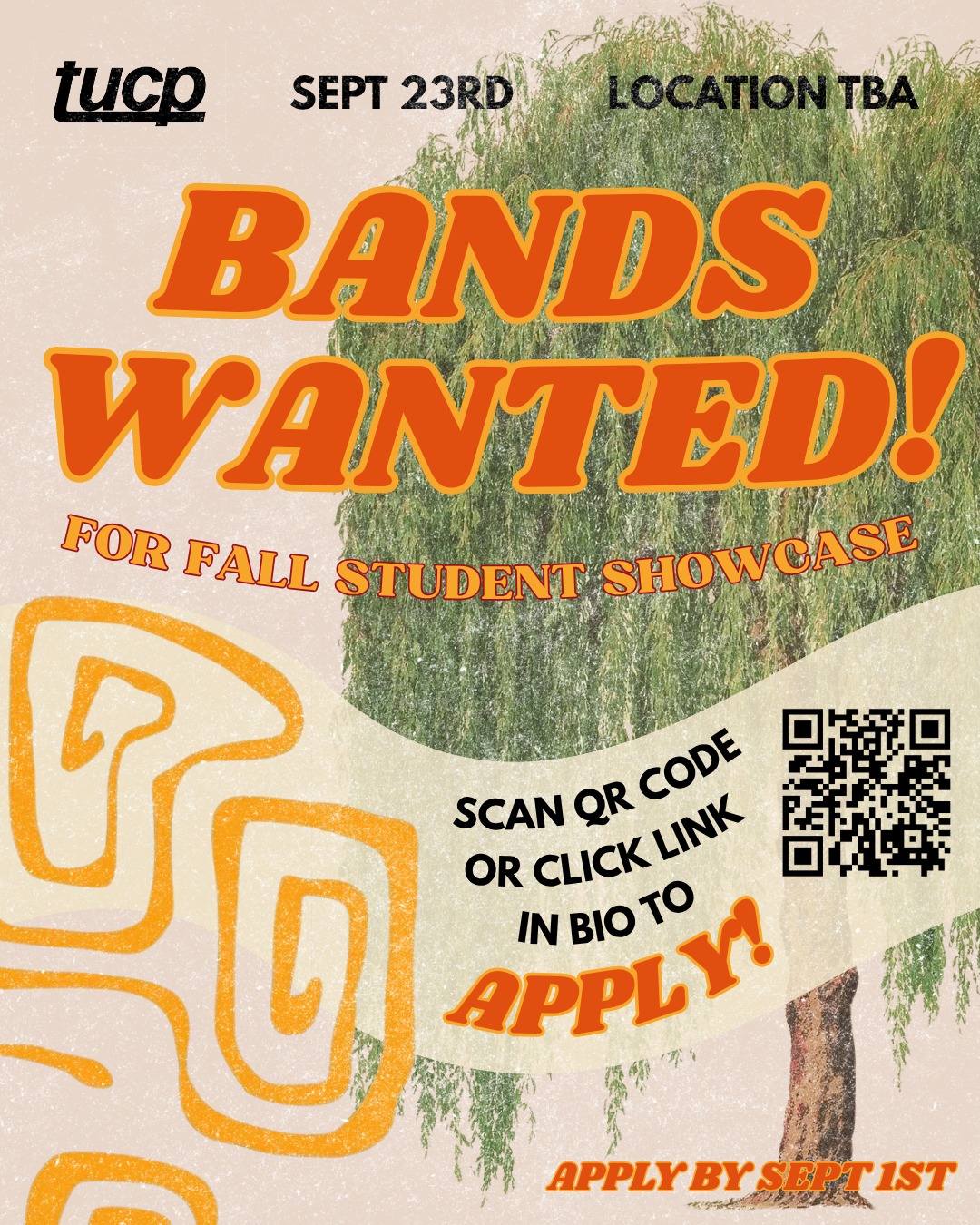 Are you (or someone you know) in a band at Tulane? 🎸🎤 We're looking for musicians to perform at our fall Student Showcase and would love to show off your talents! 📣 Interested? Scan the QR code or click the link in our bio to apply through the Get Involved tab on our website! More event details coming soon... 👀
🚨 We’re having technical difficulties with our QR Code — apply through the Get Involved tab in our bio!