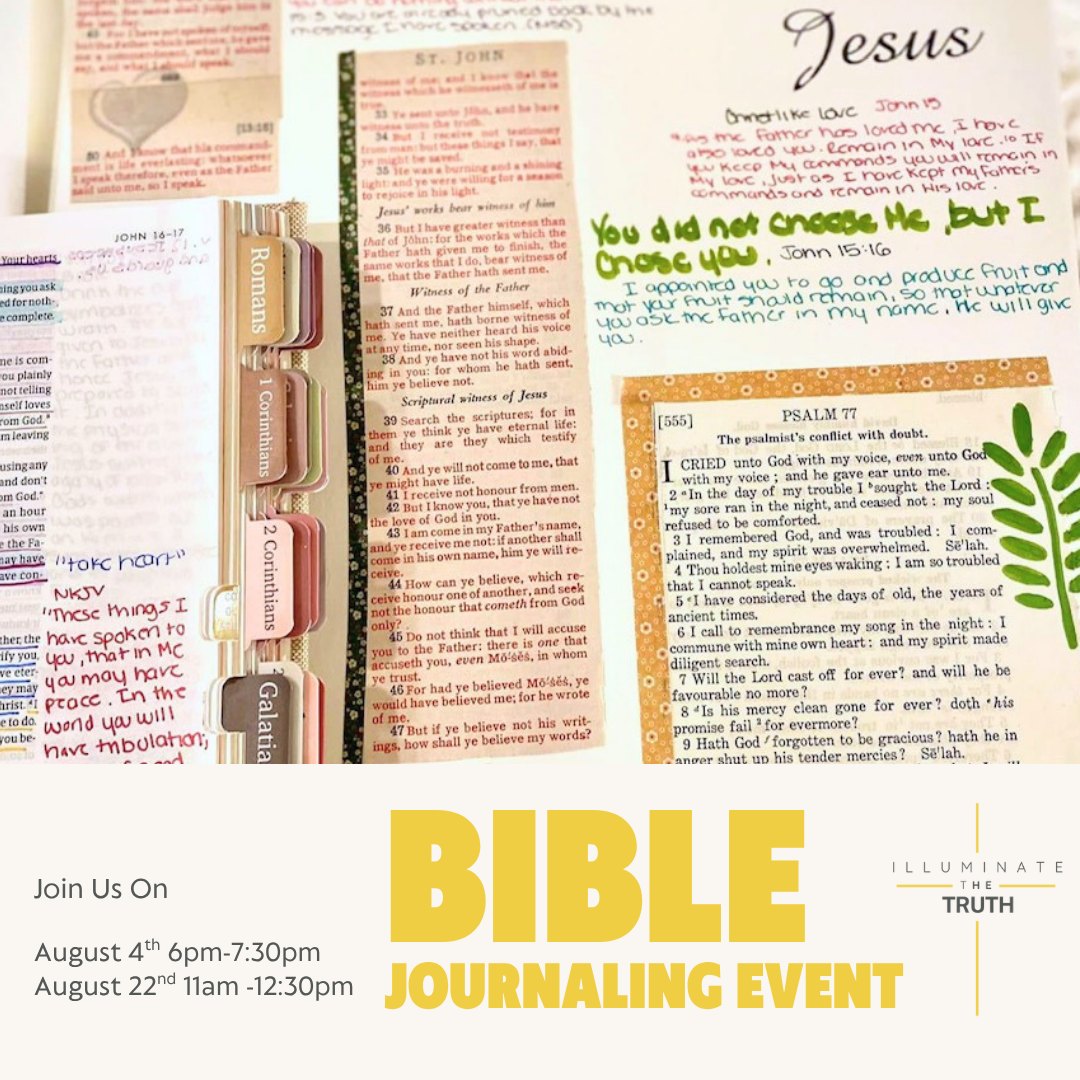 Rise and shine! 🌞 Join us this Saturday for a Praise & Prayer Journaling event! New to journaling? No worries! We'll share our personal journeys and how it has transformed our connection with the Lord. Bring your Bible and a journal, and we'll provide the materials! ✝️