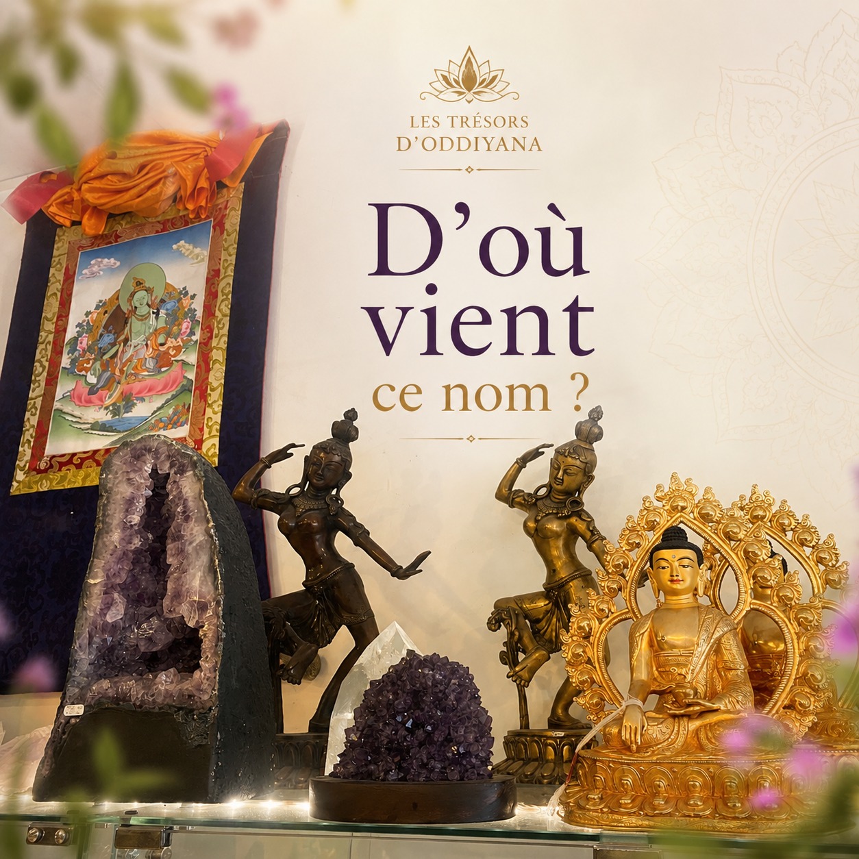 D'où vient le nom "Oddiyana" ?
Ce n'est pas une invention, ni juste un nom qui "sonne bien".
Oddiyana est un ancien royaume mythique situé aux portes de l'Himalaya. C'était le berceau du Vajrayana, une voie où la transformation ne passe pas uniquement par l'étude et l'intellect, mais par la pratique et l'expérience directe. C'est aussi le lieu d'apparition de Guru Rinpoché, souvent appelé "Le Bouddha Tibétain".
Nous n'avons pas choisi ce nom au hasard.
C'est la marque de notre ancrage profond dans cette région et ses traditions.C'est surtout l'affirmation de notre volonté : faire vivre des expériences concrètes à tous nos stagiaires, plutôt que leur apprendre des techniques à singer mécaniquement.
Ici, on apprend à écouter, à ressentir, à s'adapter et à choisir l'approche la plus juste pour la personne et pour le moment présent.
Pour en savoir plus sur les origines passionnantes du nom Oddiyana, découvrez notre article complet :
https://www.tresors-oddiyana.com/post/les-tr%C3%A9sors-d-oddiyana-l-origine-du-nom