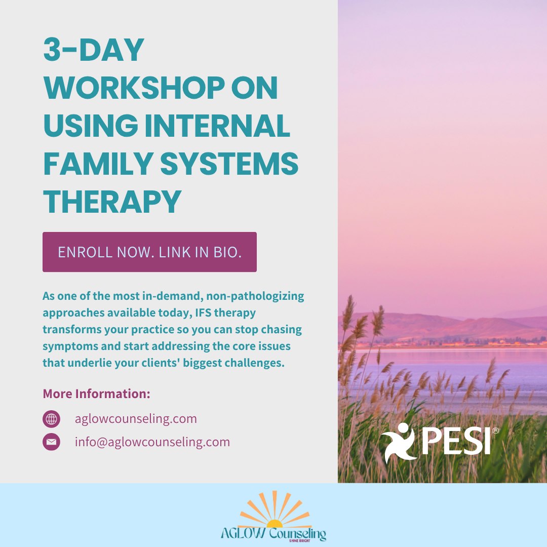 Tired of chasing symptoms instead of healing the root?
Join me for a live PESI 3-day training in Internal Family Systems therapy, one of the most in-demand, non-pathologizing approaches in the field today. You'll leave with the fundamentals, step-by-step tools, and techniques to start using what you’ve learned in your very next session.
Join thousands of therapists who've already transformed their practice with Parts Work. Register now at the link in my bio!
#TraumaTraining #IFSTherapy #CE #TherapistTraining #PartsWork #PESI