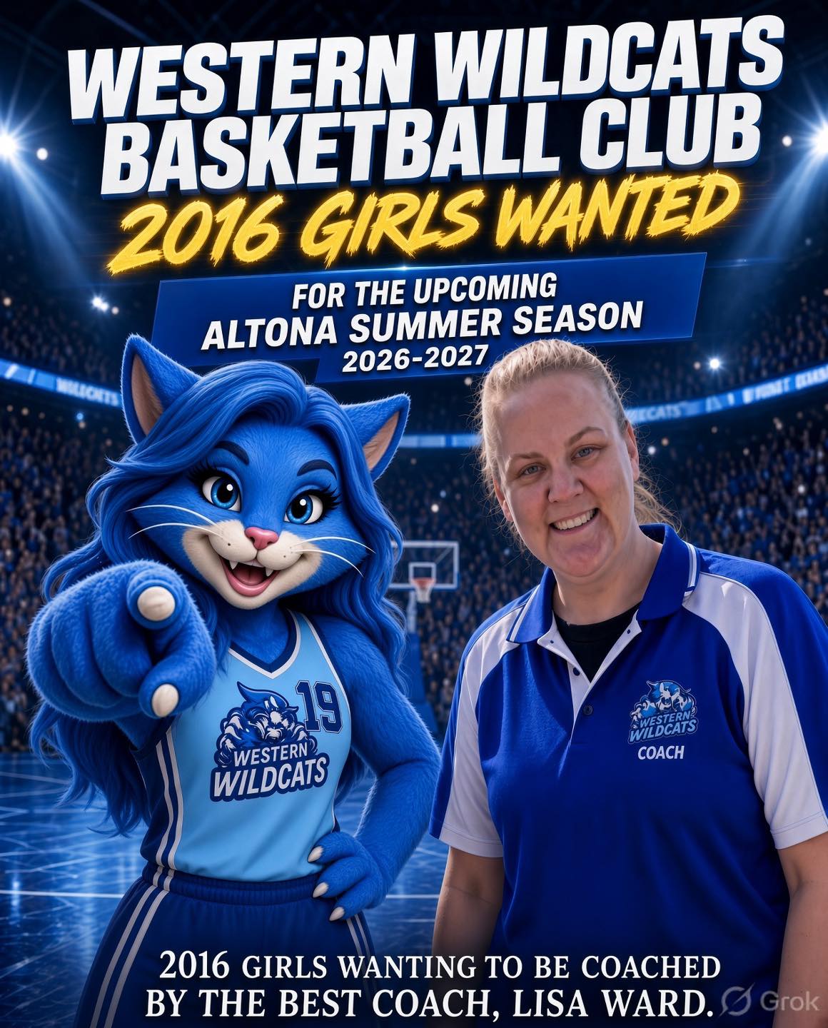 ๐ฅ๐ WESTERN WILDCATS โ 2016 GIRLS WANTED! ๐๐ฅ
Are you a 2016-born girl who loves basketball, wants to develop your game, build confidence, and be part of something special? ๐๐ค
The Western Wildcats Basketball Club is looking for enthusiastic 2016 girls to join us for the upcoming Altona Summer Season 2026โ2027!
This is your opportunity to be coached by Lisa Ward and learn from one of the best coaches around โ while making new friends, having fun, and taking your basketball to the next level. ๐๐ฅ
If your daughter is ready to learn, grow and love the game, weโd love to hear from you!
๐ฉ Get in touch today to find out more and secure your spot - https://www.westernwildcatsbc.com
WESTERN WILDCATS BASKETBALL CLUB
Where passion meets opportunity. ๐๐พ
#WesternWildcats
#WildcatsBasketball
#GirlsBasketball
#AltonaBasketball
#FutureWildcats
#westernwildcatsbasketball
#Gowildcats
#Localbasketball
#PointCookBasketball
#Altonabasketball
#Wyndhambasketball
#Youthbasketball
#Juniorbasketball