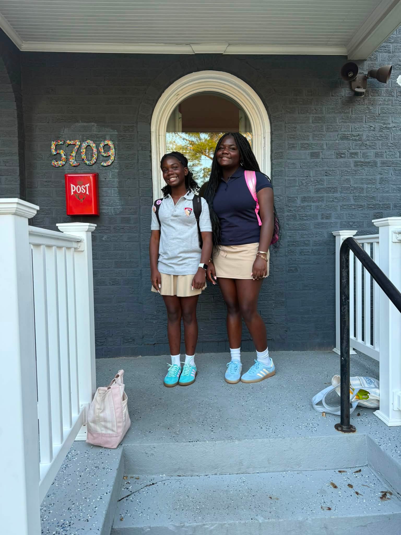 First Day for the Thomas girls! Josie, 6th grade and our first born - Johnie - is a SENIOR!