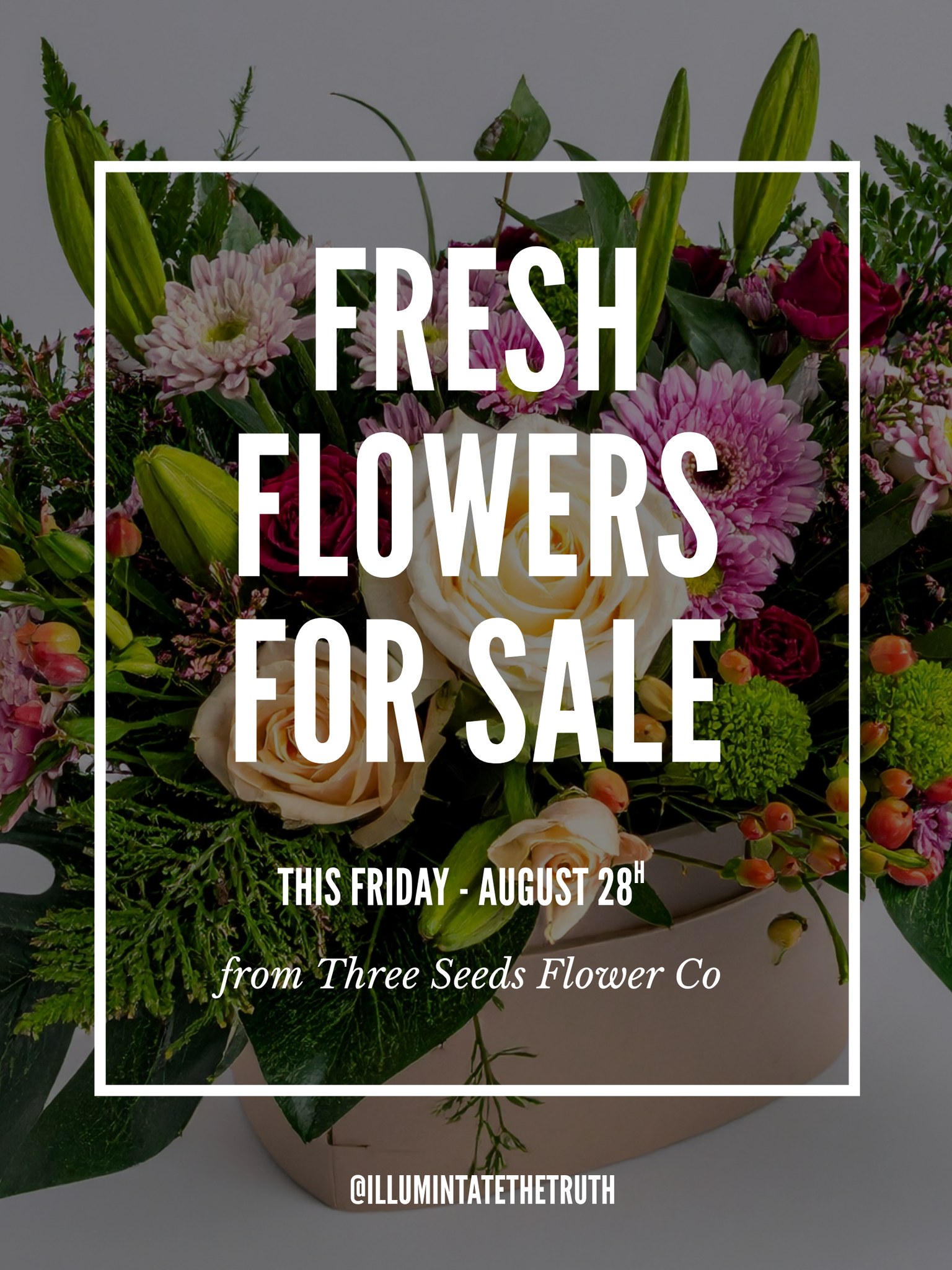 Hello Everyone!!! 🌼 We are thrilled to announce that this Friday, we will have a stunning selection of fresh flowers for sale from local grower Three Seeds Flower Company! 💐 Whether you're looking to brighten up your home, surprise a loved one, or simply treat yourself, you won't want to miss out on this amazing opportunity to get your hands on some of the freshest and most beautiful blooms in town. Mark your calendars for this Friday from 10am to 2pm!