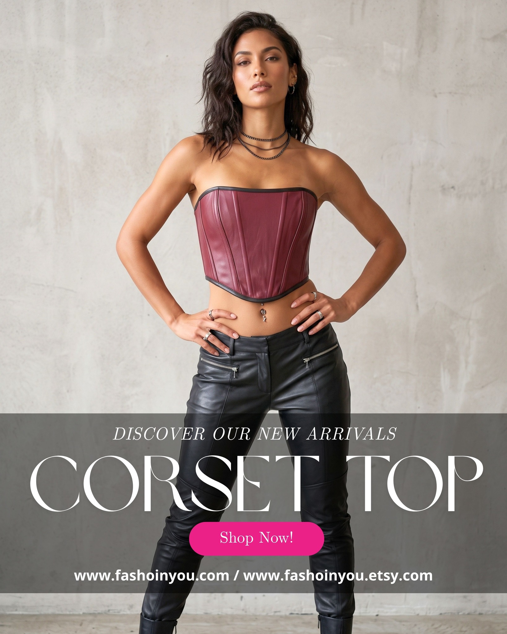 New in: real leather, real structure. 🖤🍷
Introducing our Burgundy Genuine Leather Overbust Corset — steel boned, hand-laced, and built for the woman who doesn't do "basic." Just dropped, and sizes S–8XL are ready to ship.
Shop the launch - link in bio ✨
#newarrival #genuineleathercorset #overbustcorset #gothicfashion #corsettop