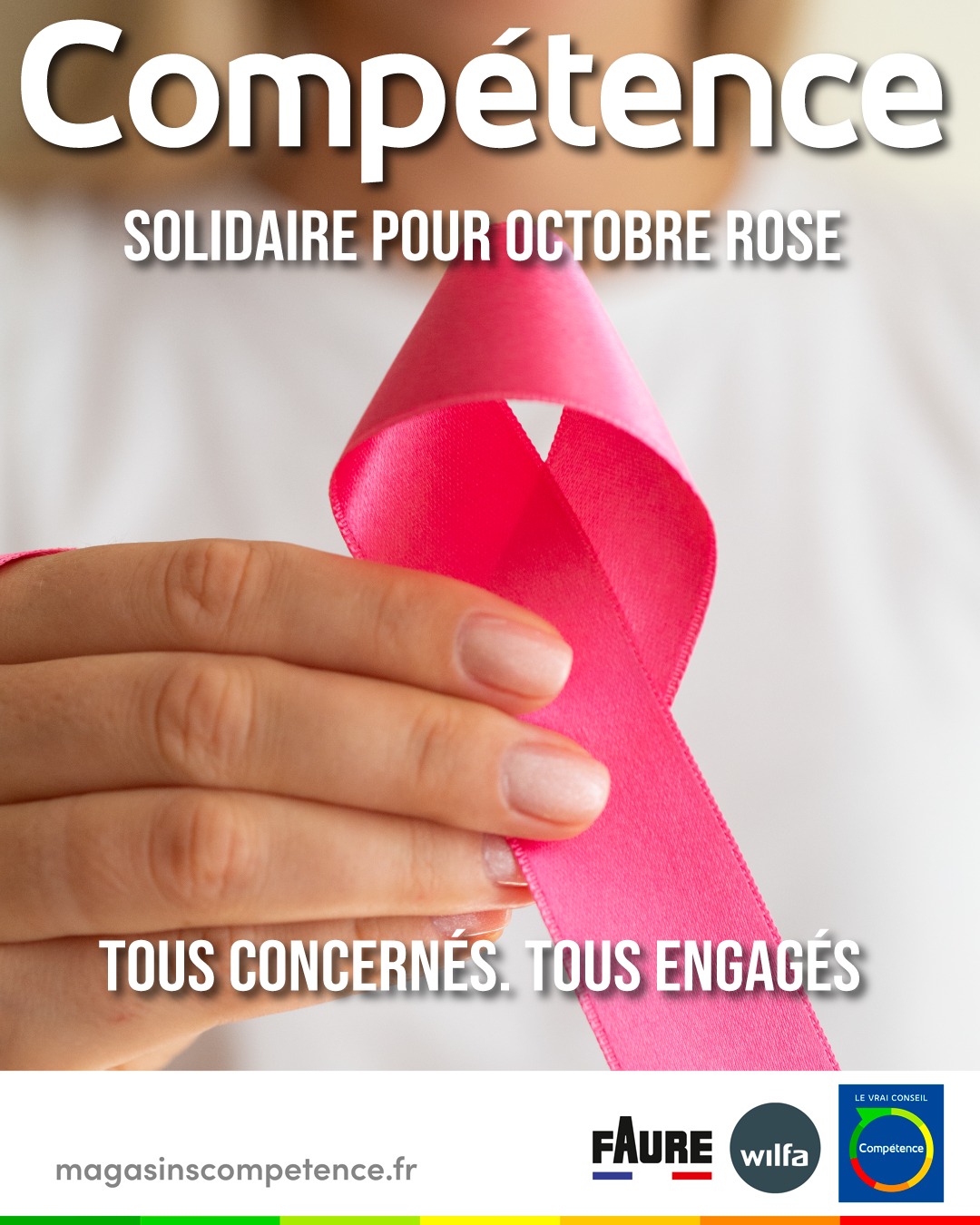 Chaque année, Octobre Rose mobilise des millions de personnes autour d'une cause essentielle : la lutte contre le cancer du sein et l'importance du dépistage précoce.
Chez Compétence, nous sommes convaincus que les grandes avancées naissent de l'engagement collectif. En ce mois de sensibilisation, nous souhaitons apporter notre soutien à toutes les personnes concernées, à leurs proches, ainsi qu'aux professionnels de santé qui œuvrent chaque jour dans ce combat.
S'informer, encourager le dépistage et parler de prévention sont des gestes simples qui peuvent faire toute la différence. Ensemble, nous pouvons contribuer à faire reculer la maladie et à sauver des vies.
Parce que la solidarité est une force, Compétence s'engage aux côtés d'Octobre Rose pour rappeler que chacun peut agir à son niveau. Ensemble, faisons de la prévention une priorité.
💗 Un ruban rose, un geste, une parole, un dépistage : chaque action compte.
#OctobreRose #Compétence #Prévention #Dépistage #Solidarité #AgirEnsemble #CancerDuSein