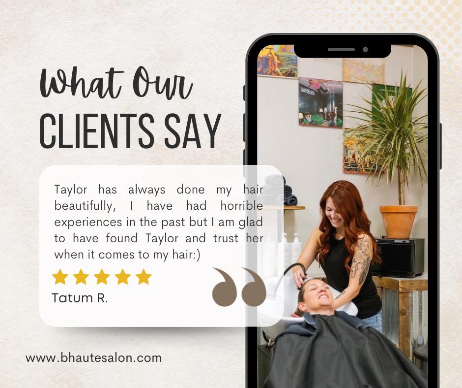 Another 5 star review from our amazing clients! We strive everyday to make our clients feel & look their best.
Are you ready to take your hair to the next level? Maybe something drastic or a change for fall?
Get on the books today!
#dfwhairsalon #colleyvillemoms #colleyvilletx #colleyvillesalon #dfwhairstylist