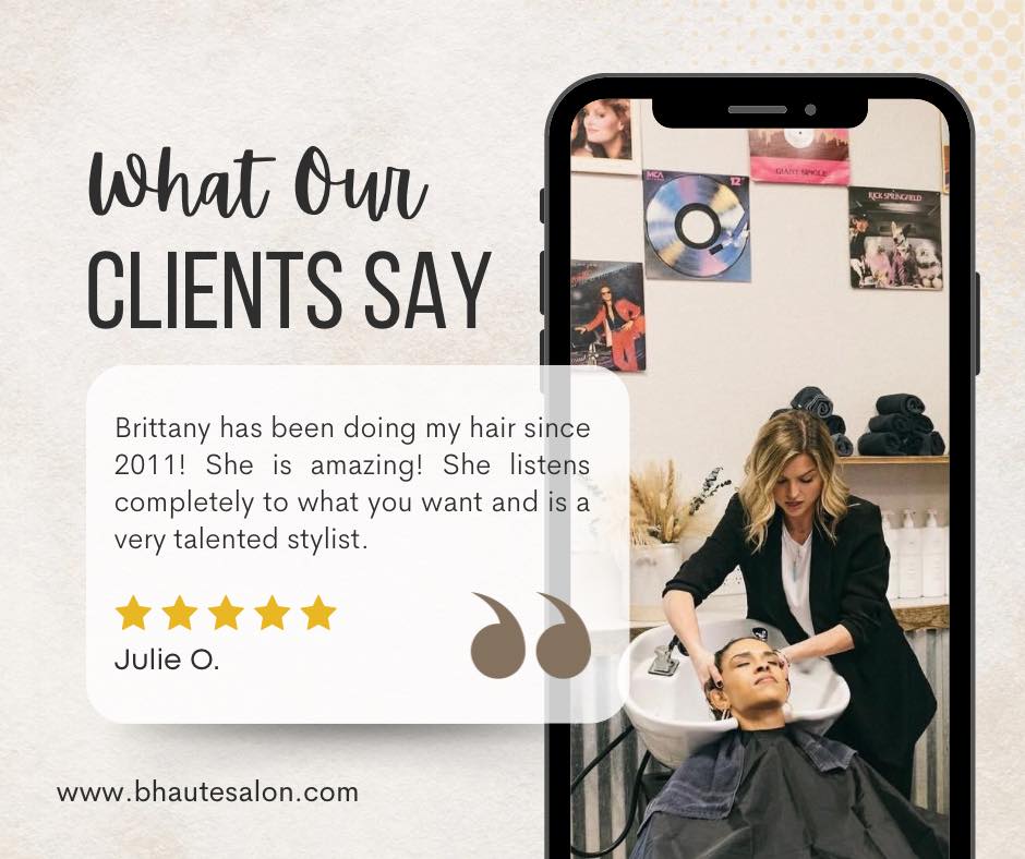 Here at B.Haute, we are in the business of doing great hair, building lifelong relationships & making people feel their best.
Are you ready to become another 5 star Hautie?
#colleyvillesalon #dfwhairstylist #colleyvillemoms #dfwhairsalon #Dfwhairstylist