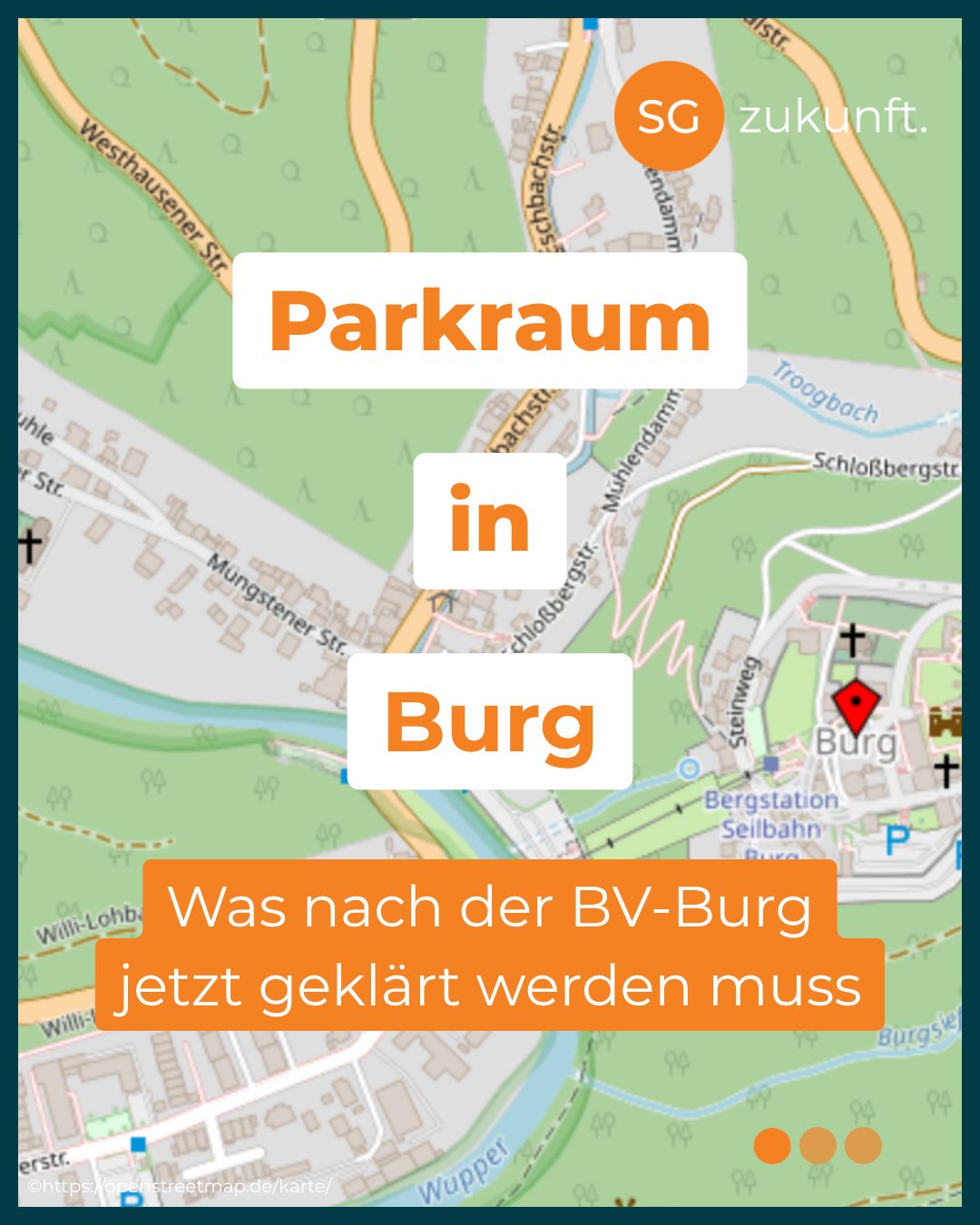 Bürgerversammlung in Burg: Viele Fragen zum zukünftigen Parkraum
Bei der Bürgerversammlung in Burg wurde intensiv über das geplante Parkraum- und Bewirtschaftungskonzept diskutiert. Die Beteiligung und das Interesse der Burger Bürgerinnen und Bürger waren dabei groß.
Deutlich wurde: Eine Bewirtschaftung des Parkraums wird von den Bürgerinnen und Bürgern nicht grundsätzlich abgelehnt. Gleichzeitig gibt es einige Punkte, die aus Sicht der Anwohnerinnen und Anwohner vor einer Umsetzung geklärt werden müssen.
Unter anderem wurde darauf hingewiesen, dass ein Parkleitsystem dringend notwendig ist. Gerade aufgrund der engen Straßen stellt der Parkplatzsuchverkehr bereits heute ein großes Problem dar.
Auch der Zustand der bewirtschafteten Parkflächen wurde angesprochen. Wenn Parkraum künftig bewirtschaftet wird, sollte dieser selbstverständlich auch in einem angemessenen baulichen Zustand sein.
Kritisch gesehen wird eine Mischform, bei der Parkplätze teilweise kostenpflichtig und teilweise als Anwohnerparkplätze ausgewiesen werden.
Die Diskussion hat gezeigt, dass es noch einige offene Fragen und unterschiedliche Sichtweisen gibt. Umso wichtiger ist es, die Anregungen und Bedenken der Burger Bürgerinnen und Bürger in die weiteren Beratungen und politischen Entscheidungen mitzunehmen.
Vielen Dank an alle, die sich gestern Abend eingebracht und die Diskussion mit ihren Fragen und Anregungen bereichert haben. 🧡