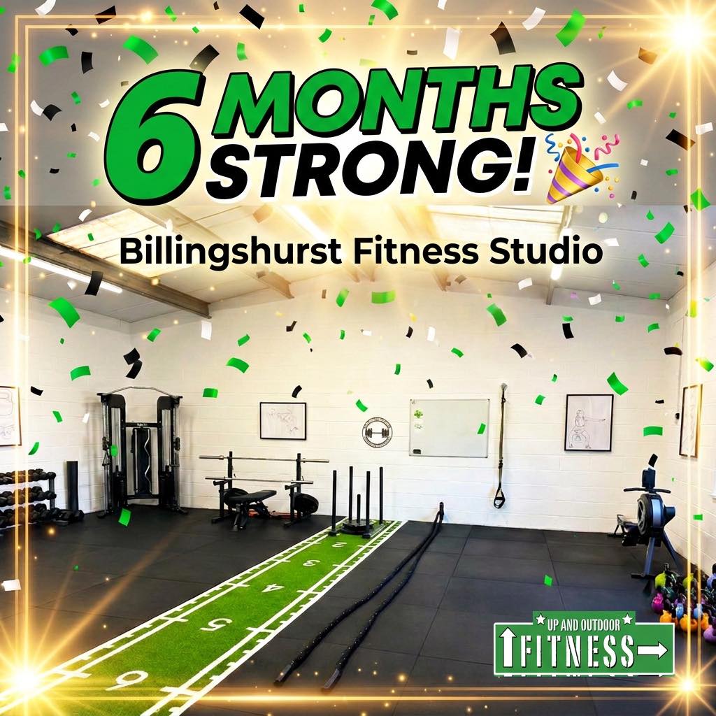 🎉 Happy 6 months to us!
I couldn't be happier with our studio — I open the doors every day and feel so grateful for this incredible space. A space that delivers classes and 1-2-1 sessions that help people improve their strength, overall fitness and wellbeing. We truly have the best members! 💪
Finally, somewhere that can deliver consistency with the training plans and a community that keeps showing up.
The introduction of the Run Club has been fantastic too — and I can't wait for Barns Green where we have 20 runners taking part! 🏃♂️🏃♀️
If you're following us and want to give us a try, book a FREE class using the link below 👇
🔗 https://www.upandoutdoorfitness.co.uk