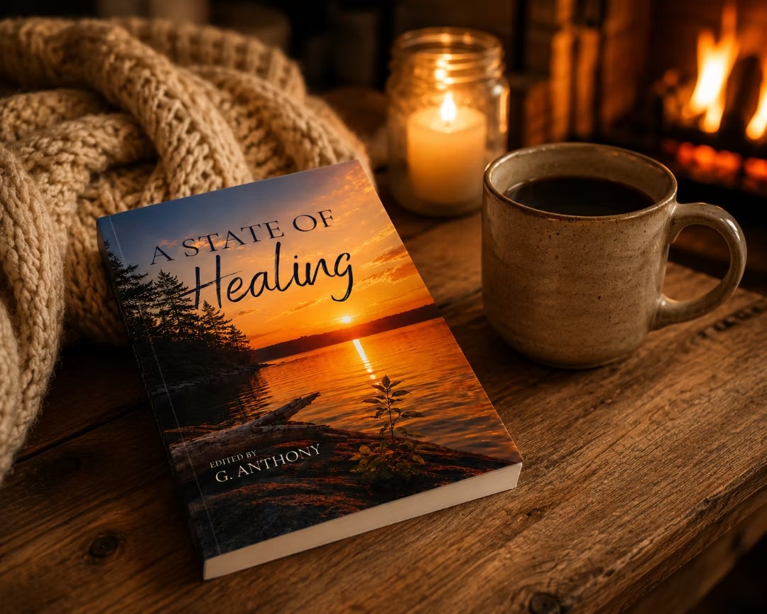 If you haven't heard, a couple of my poems along with work from fellow Wisconsin writers, are featured in this stunning book by G. Anthony - 'A State of Healing.' ๐๐งก
You can purchase your copy at homemadeauthor.com or on Amazon.
@homemadeauthor