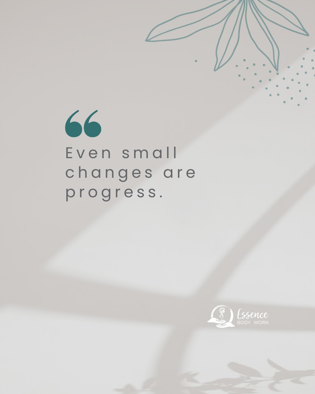 How often do you quit something because it is taking longer than you think it should? When it comes to your health, healing from an injury, taking care of your mental health, or making changes in your life, progress can take time.
Keep going! Consistency will build results. Celebrate your small wins.
I love when people share their major results from myofascial release treatments or sound therapy, but I also love hearing about how someone slept better, was able to think more clearly, move with less pain, take a walk, or enjoy a day without constant focus on their problem.
If you would like more information or to schedule, visit: essencebodywork.com
#centralohio #painrelief #westervilleohio #myofascialrelease #soundtherapy #healingjourney