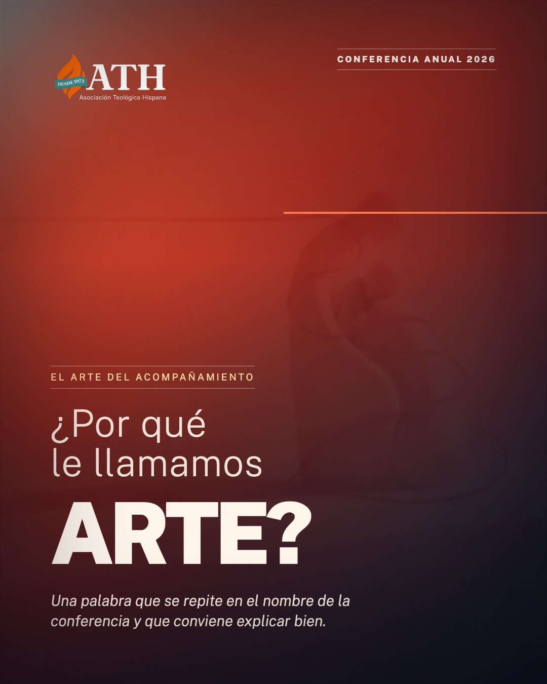 ¿Por qué le llamamos ARTE? 🧡
No hablamos de pintura ni de música. Hablamos de la capacidad de integrar conocimiento, sensibilidad, discernimiento y sabiduría al acompañar a otro.
Acompañar no es aplicar una técnica. Es saber cuándo hablar, cuándo escuchar, cómo interpretar y cómo responder.
El acompañamiento se aprende, se cultiva y se ejerce con sabiduría. Y de eso trata nuestra Conferencia Anual 2026.
📅 Sábado 24 de octubre | 09:00 a 14:00 h 📍 Presencial y en línea 🎟️ Entradas en ath.org (enlace en bio)
#ElArteDelAcompañamiento #ATH2026 #ConferenciaAnualATH #Acompañamiento #formaciónteológica