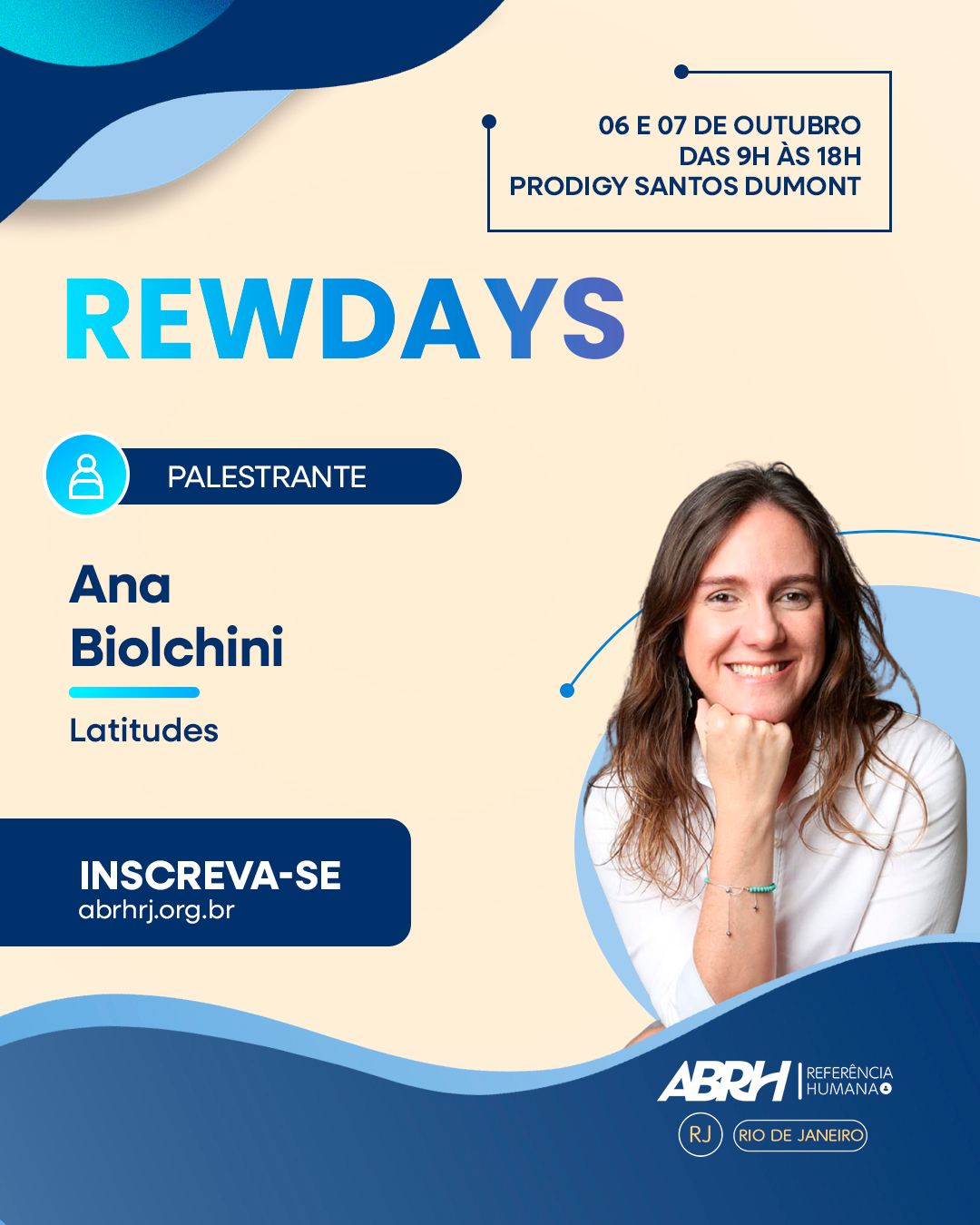 🚀 O REWDAYS 2026 está chegando — e o time de palestrantes está completo!
Dois dias para colocar remuneração, benefícios e gestão de pessoas no centro das discussões, com profissionais que conhecem os desafios da área e trazem experiências, estratégias e novas perspectivas para o mercado.
Neste carrossel, você confere alguns dos nomes que estarão com a gente no REWDAYS 2026. 👇
📅 06 e 07 de outubro
📍 Prodigy Santos Dumont – Rio de Janeiro
Se você atua com RH, remuneração, benefícios ou gestão de pessoas, esse é um encontro para estar presente.
🎟️ Garanta seu ingresso e venha fazer parte das conversas que estão movimentando o futuro da área.
👉 Acesse o site da ABRH-RJ e inscreva-se.
#REWDAYS2026 #REWDAYS #ABRHRJ #Remuneração #Benefícios #RH #GestãoDePessoas #RecursosHumanos #Carreira #Liderança