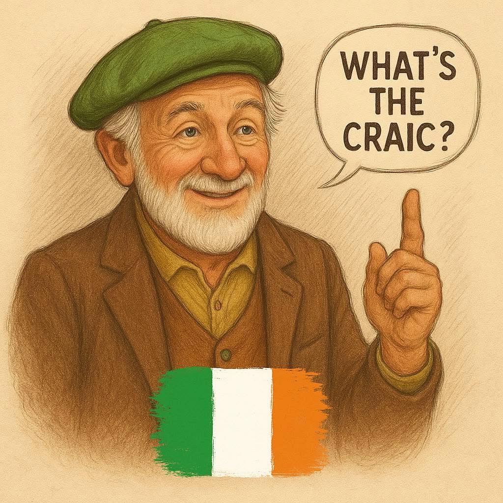 Will you be joining us tonight for our Irish music session ? It starts at 8pm , should be good craic!