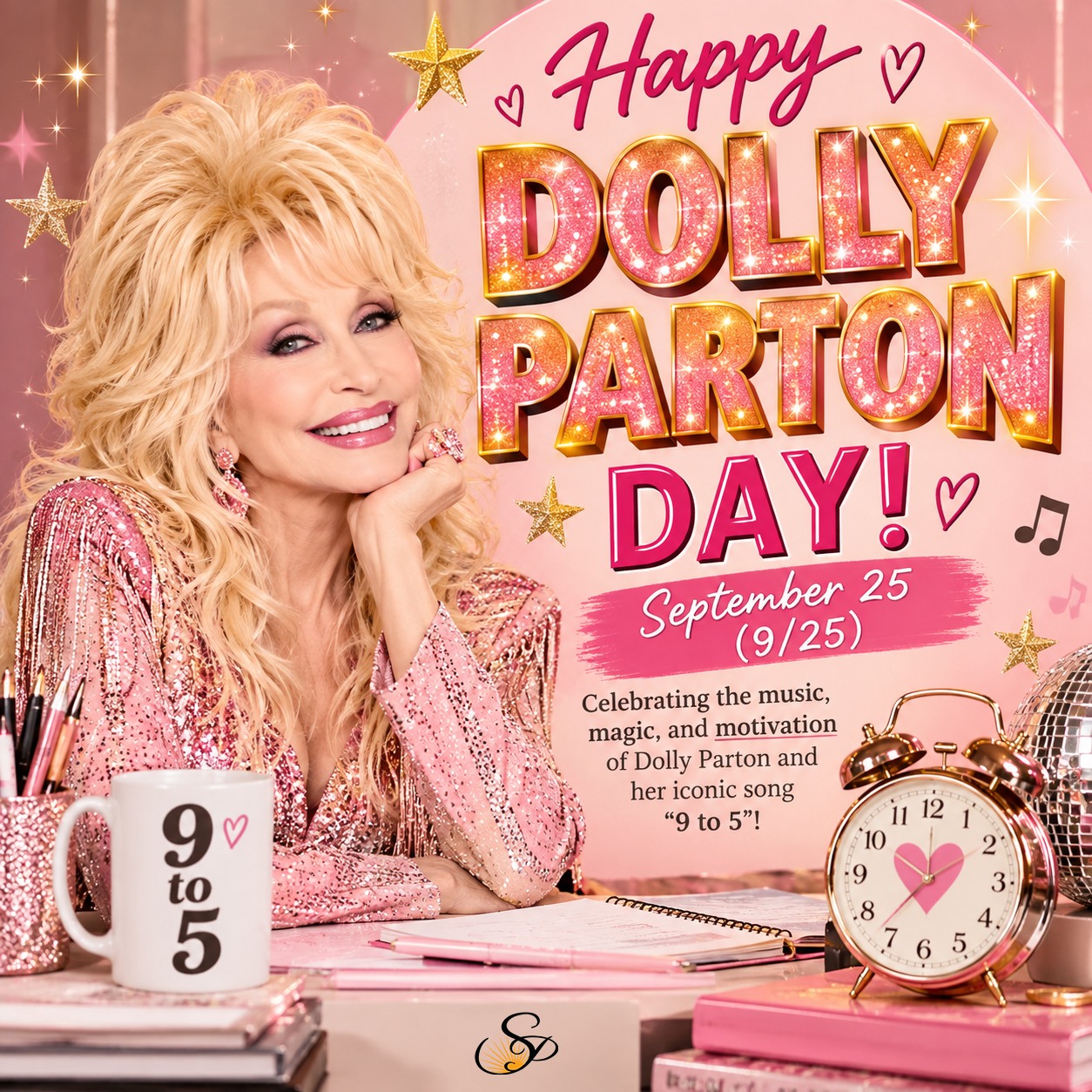 🎶 IT’S DOLLY PARTON DAY! 🎶
September 25 = 9/25…
And you know what that means. 😉
🎵 9 to 5… 🎵
Today we're celebrating the one and only Dolly Parton; because if there's ever been a good excuse to turn September 25th into Dolly Day, this has to be it. 😂
So turn up the music, pour yourself a cup of ambition, and go make today a good one. ✨
Now the important question…
What's your favorite Dolly Parton song?
#DollyPartonDay #DollyParton #925 #NineToFive #Working9to5 #SunsetPhotography