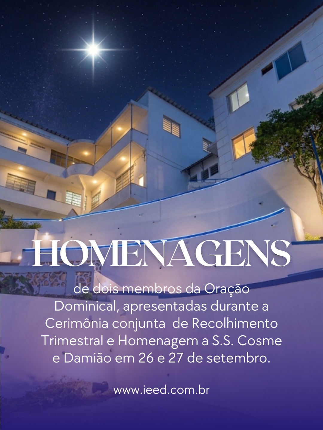 Dividimos com vocês a beleza e a sensibilidade de dois membros da Oração Dominical do Templo do Sol. Os dois textos foram apresentados na Cerimônica de Recolhimento de Trimestre em conjunto com com a Cerimônia em Homenagem aos S.S. Cosme e Damião, no Templi da Lua nos dias 26 e 27 de setembro de 2026.