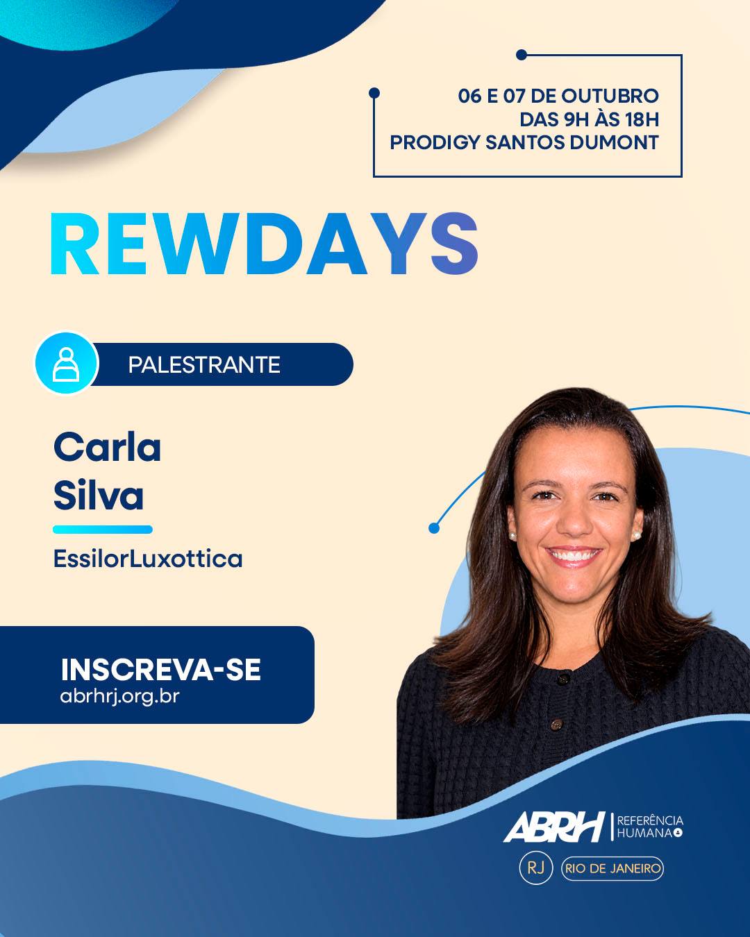 O time de palestrantes do REWDAYS 2026 está cada vez mais completo! 👥✨
Mais uma leva de especialistas chega para fazer parte dessa programação e trazer para o palco **conhecimento, experiências e diferentes olhares sobre os desafios da remuneração e da gestão de pessoas**.
No carrossel, você confere mais alguns dos nomes que estarão com a gente nos dias 06 e 07 de outubro.
São profissionais que vivem esses temas no dia a dia e que chegam ao REWDAYS para compartilhar práticas, provocar reflexões e ampliar as conversas sobre o futuro da área.
📅 06 e 07 de outubro
📍 Prodigy Santos Dumont | RJ
🎟️ Quer acompanhar tudo isso de perto? Garanta seu ingresso para o REWDAYS 2026.
Inscrições abertas no site da ABRH-RJ.
Link na bio!
#REWDAYS2026 #REWDAYS #ABRHRJ #Remuneração #RH #GestãoDePessoas #Benefícios #RecursosHumanos #Liderança