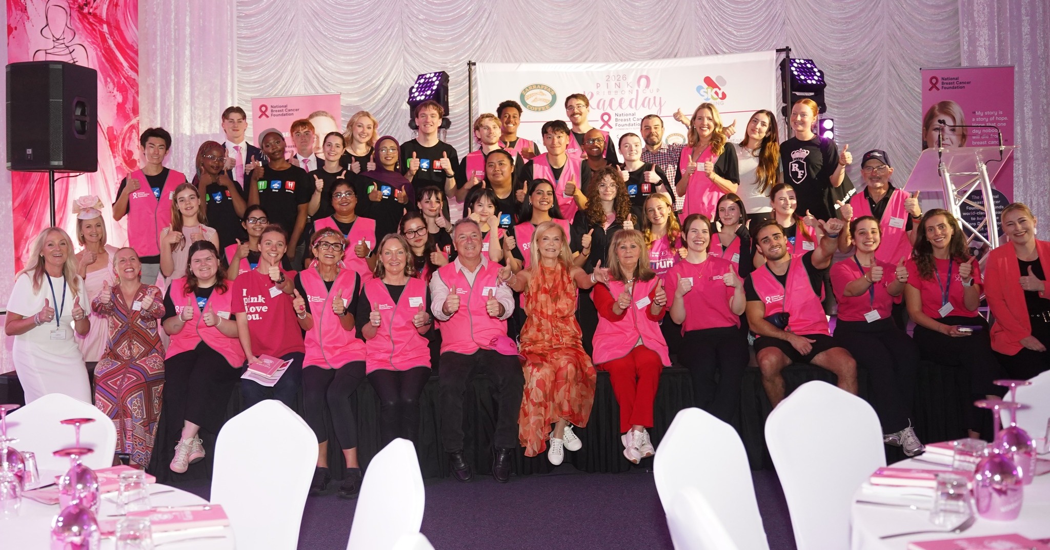 💗 OUR VOLUNTEERS, OUR SUPERSTARS! 💗
We always tell our Pink Ribbon Cup volunteers that the most important requirements for the job are simple: bring a great smile and have fun! 😂💗
But in truth, they do SO much more.
These amazing people help deliver the fundraising activities on race day, give their time so generously and play such an important part in helping us raise funds for breast cancer research.
There are far too many to name individually, but you may recognise some familiar faces from the day!
From all of us at Pink Ribbon Cup, thank you so very, very much. We simply couldn't do it without you. 💕🎀
And judging by this photo, I think they passed the "have fun" requirement with flying colours! 😂