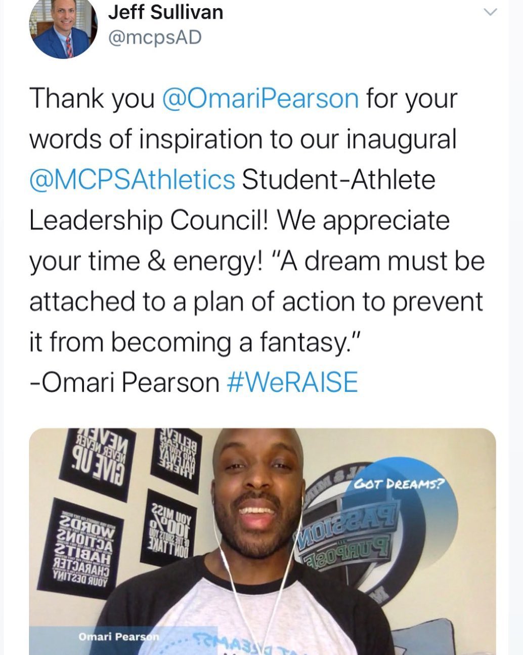Passion to Purpose ™️
Thank you Montgomery County Athletics. For the opportunity to speak with your student-athlete leaders yesterday. @gotdreamswhatsyourplan #life #leadership #success #dream #leadershipmindset #p2p #reflections #askinnykidfrommaywoodilwithadream #dreambigger #passiontopurpose #collegeandcareercounseling #omaripearson #mcps #mcpsslu #inspiration #instagood #weraisebyliftingothers