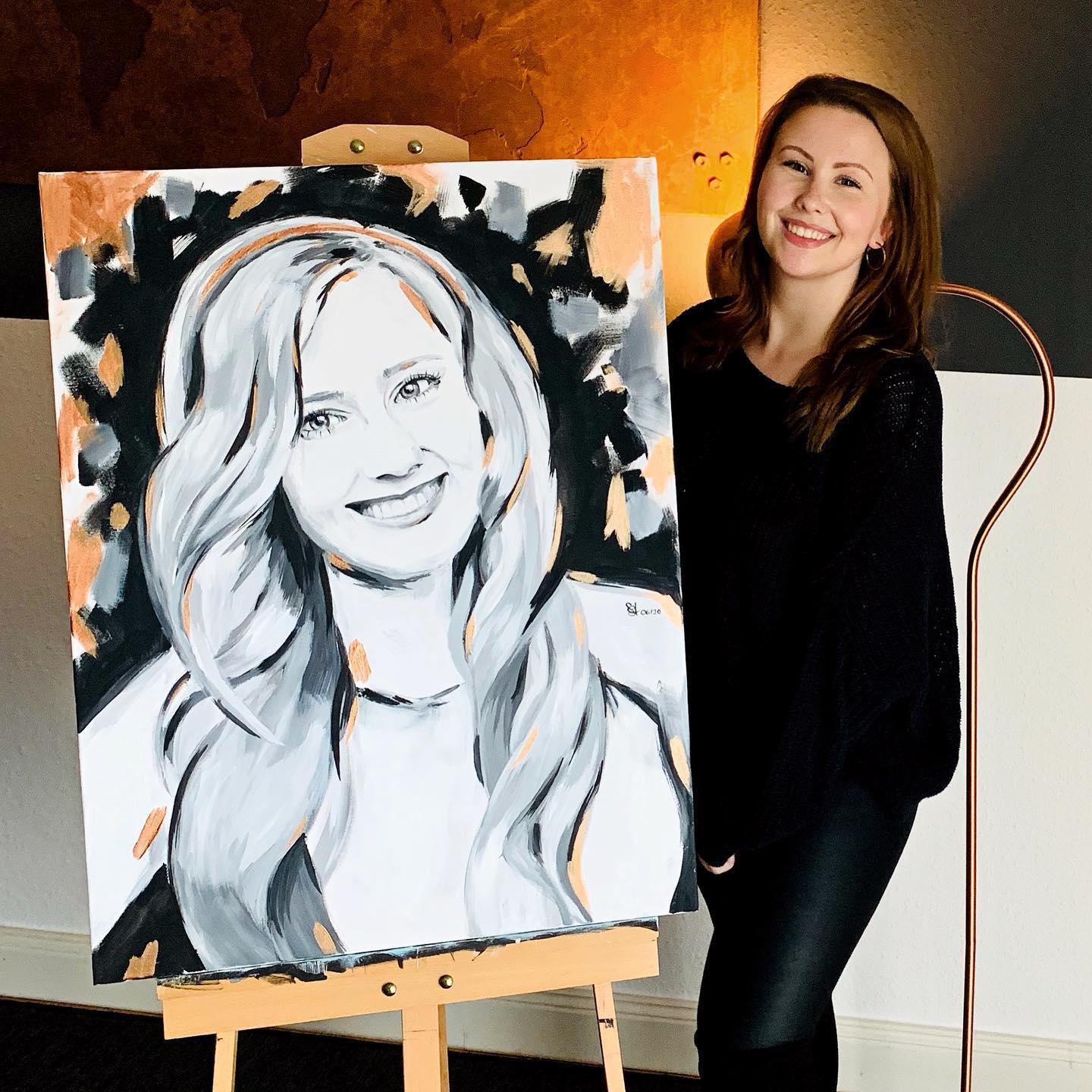 V O R L A G E / K U N S T W E R K #PORTRAITART #copperisthenewgold
.
Hab es endlich mal geschafft Bilder mit den Kunstwerken nachzuholen.
Das ist das Bild, das @yvi_dhrkp bei meinem Gewinnspiel gewonnen hat ☺️ Ich hab mal etwas neues ausprobiert und mit metallischem Acryl einige Akzente gesetzt. 🤎
.
Wie findet ihr es?
mögt ihr Bronze-, Kupfer-, Gold-, oder Silberfarben am liebsten?