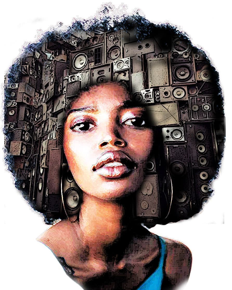 #Music of My Mind #illustrationartist #afrohair #paintingoftheday #illustrationartists #blackgirls #dark #conceptualphotography #photomontage #photoshop_art #graphicdesigners #graphicartist #colorpop #streetart #creativeminds #lowbrowartist #digitalpaintings #fantasyart #instacollage #instaarts #instagram