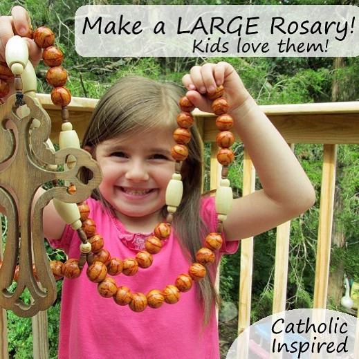 I just added a new post! My first after my summer break... Naomi and I made a BIG Rosary!! :-) #catholiccrafts #rosary #catholickids