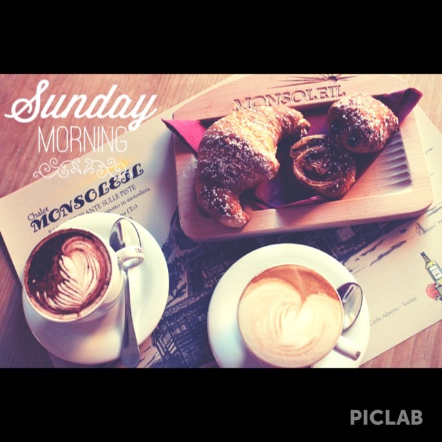 #goodmorning #sunday #cappuccino #breakfast